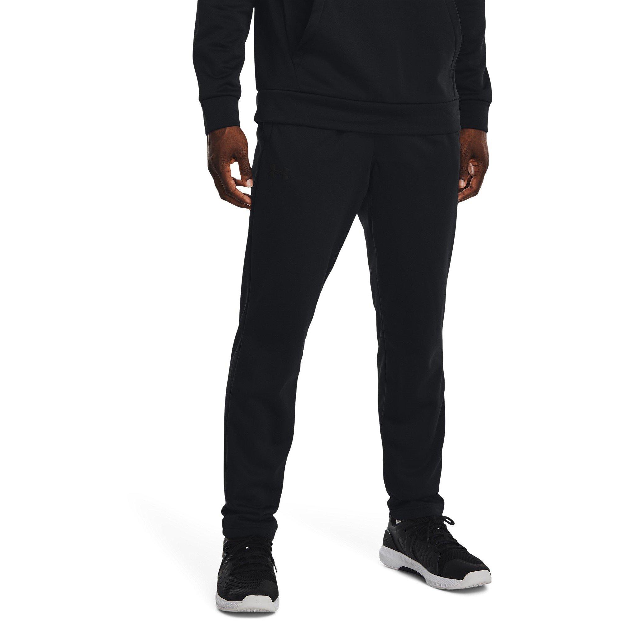 Black/Black - Under Armour - Under Fleece Mens Performance Pants - 3