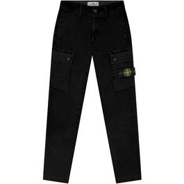 Stone Island Junior Canvas Cargo Pants