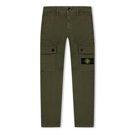 Stone Island Junior Canvas Cargo Pants