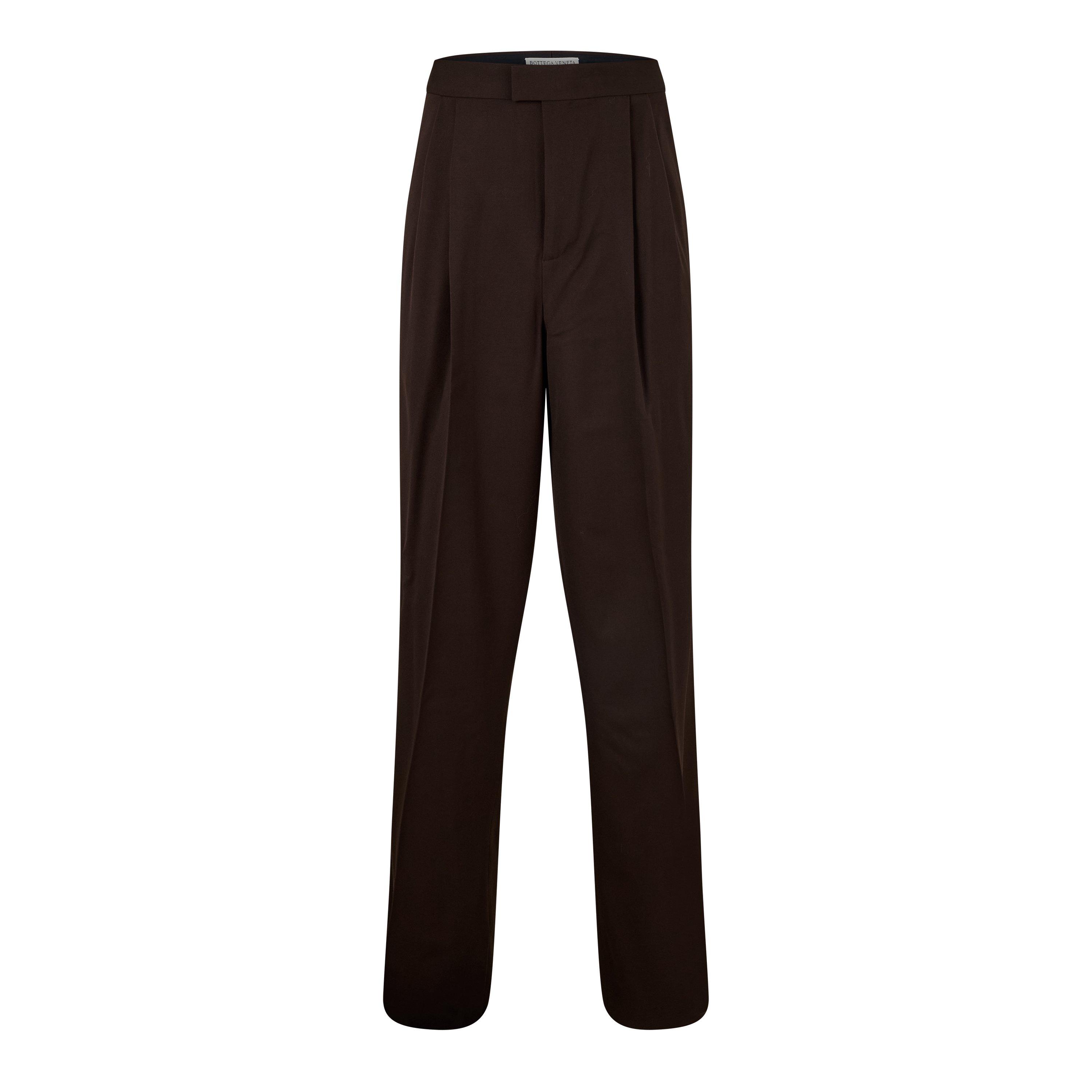 Coffee - Bottega Veneta - Men's Straight Trousers - 1