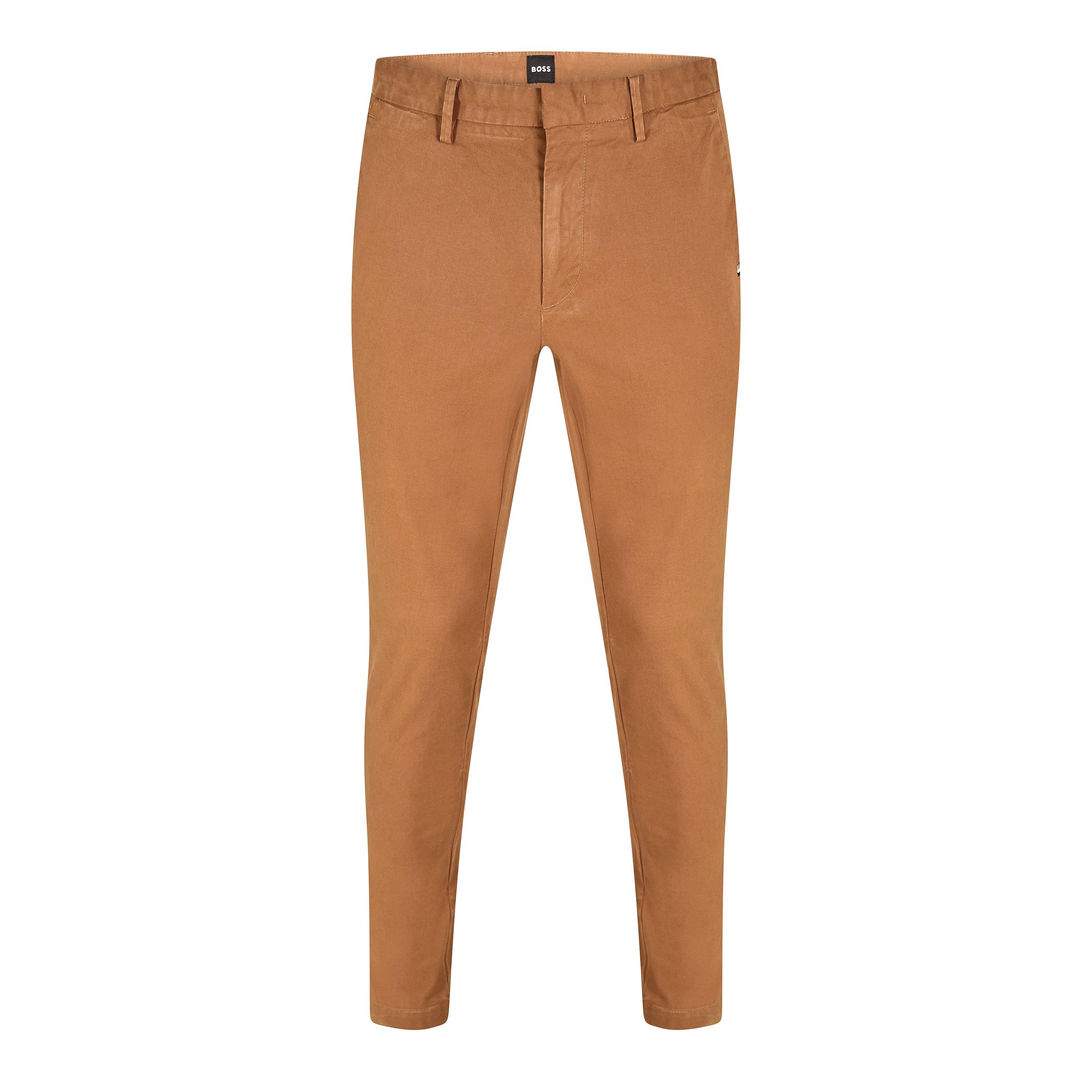 Boss Men's Kaito3-D Straight Leg Trousers - Dark Brown - 40