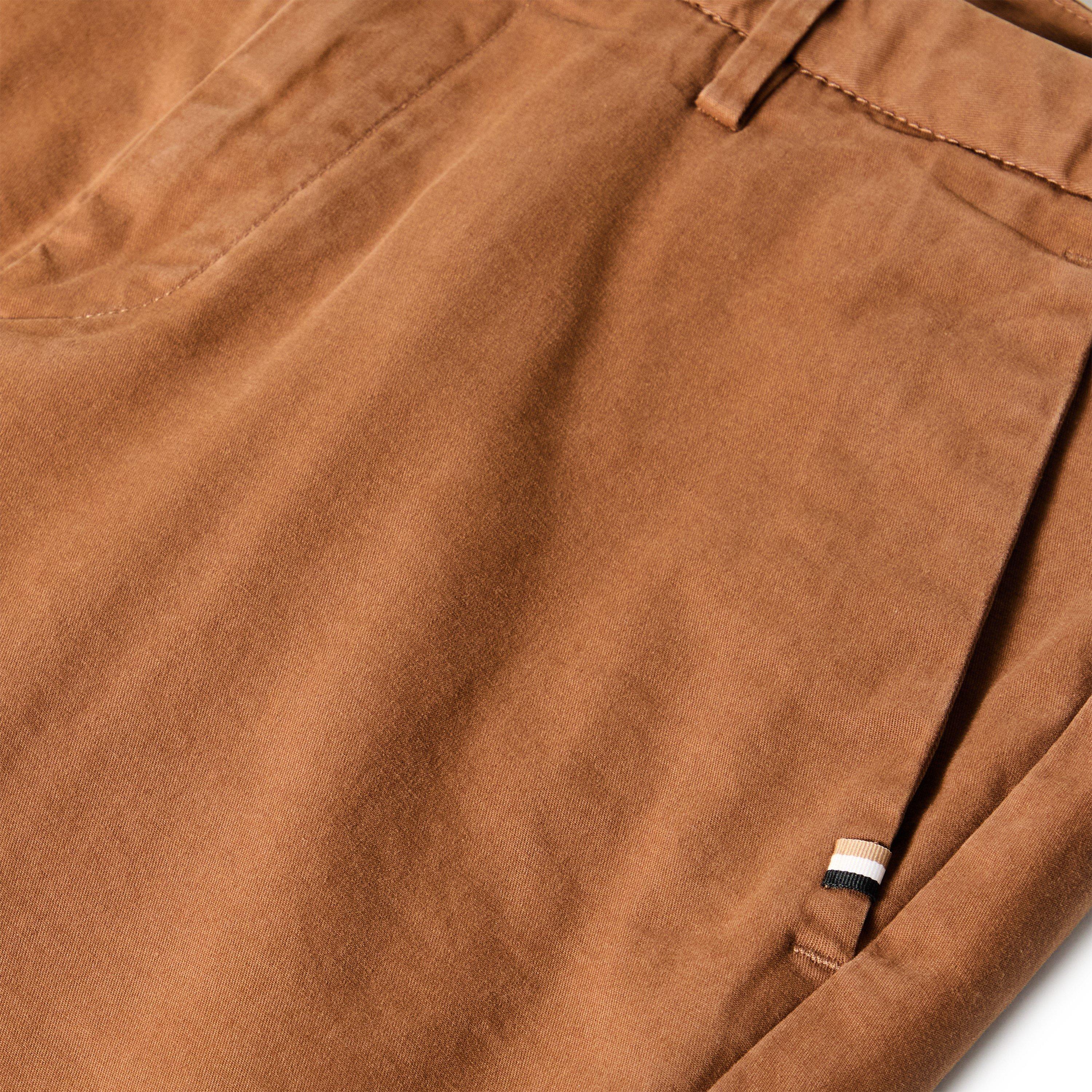 Dark Brown - Boss - Men's Kaito3-D Straight Leg Trousers - 3