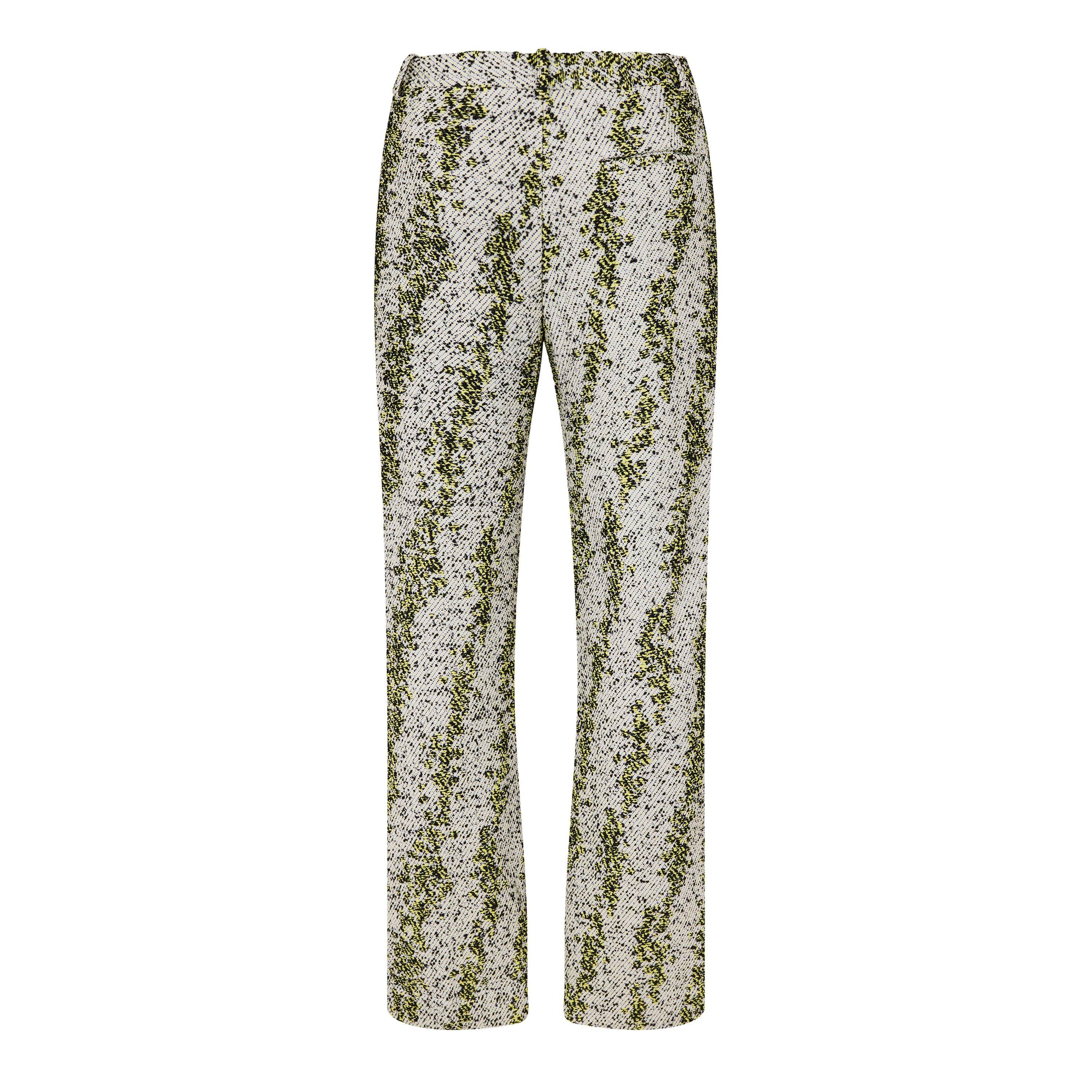 Off Wht/Lmoncll - Bottega Veneta - Men's Straight Trousers - 2