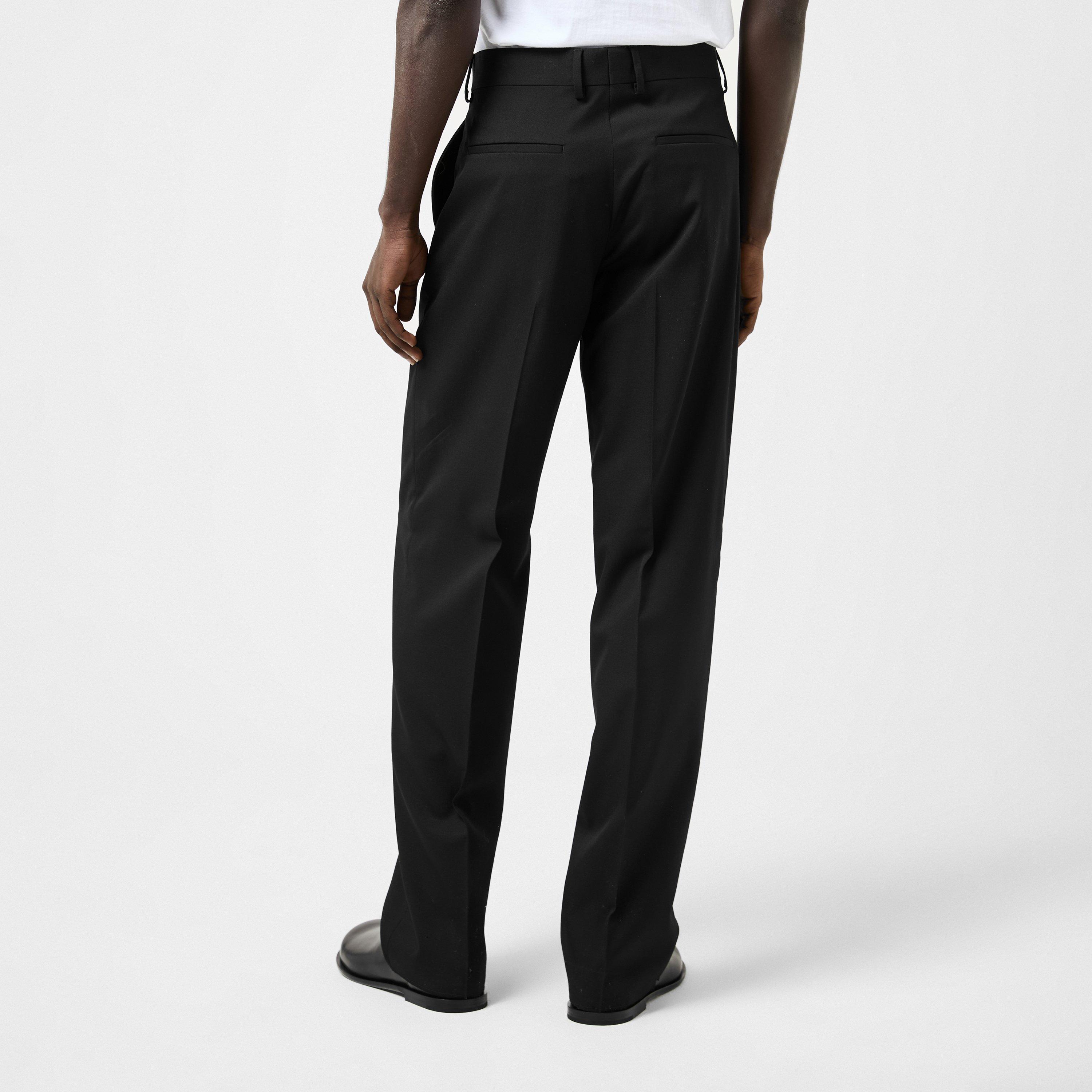 Black - Fendi - Men's Straight Leg Trousers - 4