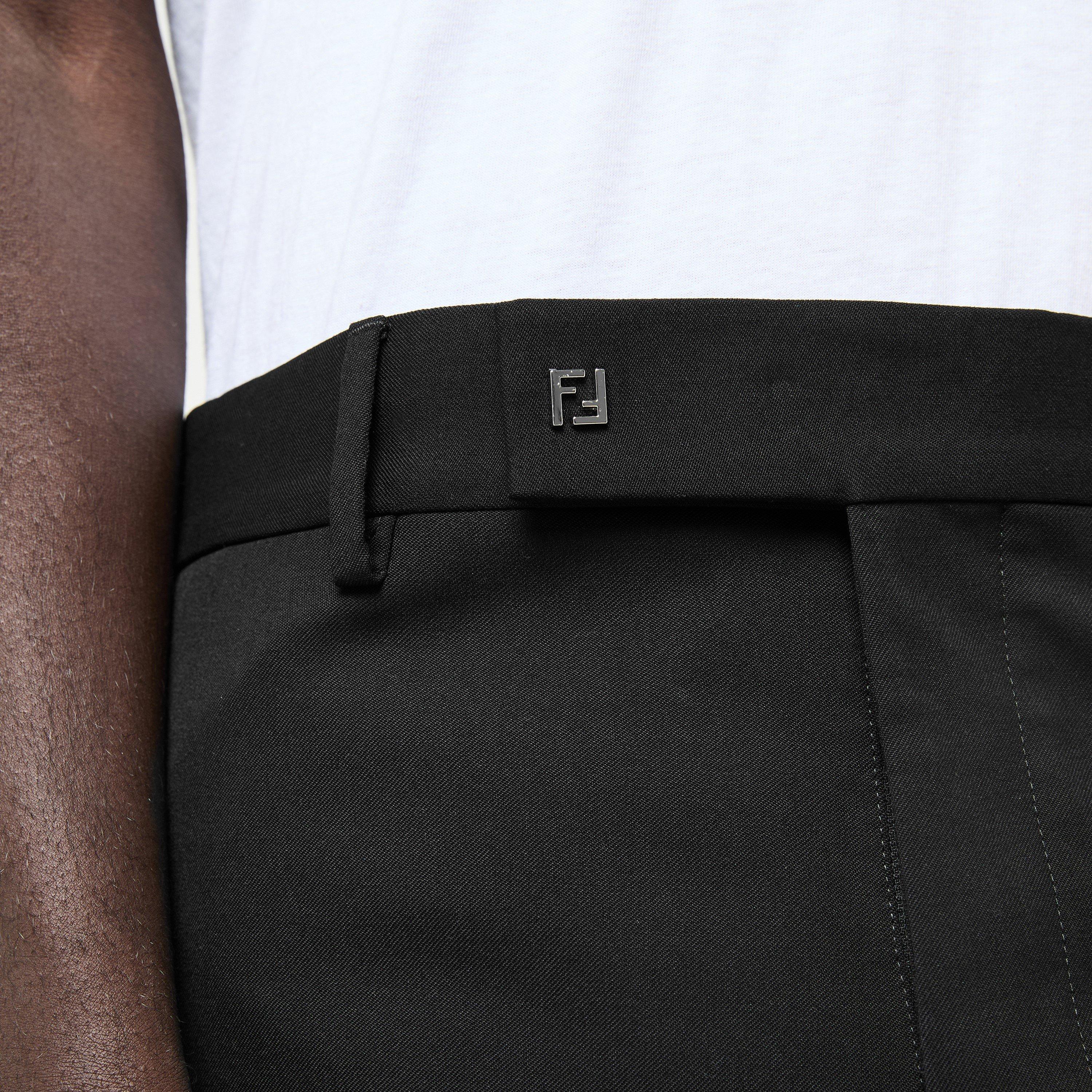Black - Fendi - Men's Straight Leg Trousers - 5