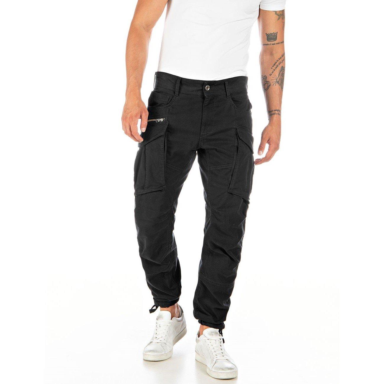 Replay Men's Joe Cargo Trousers - Black 098 - 36W R