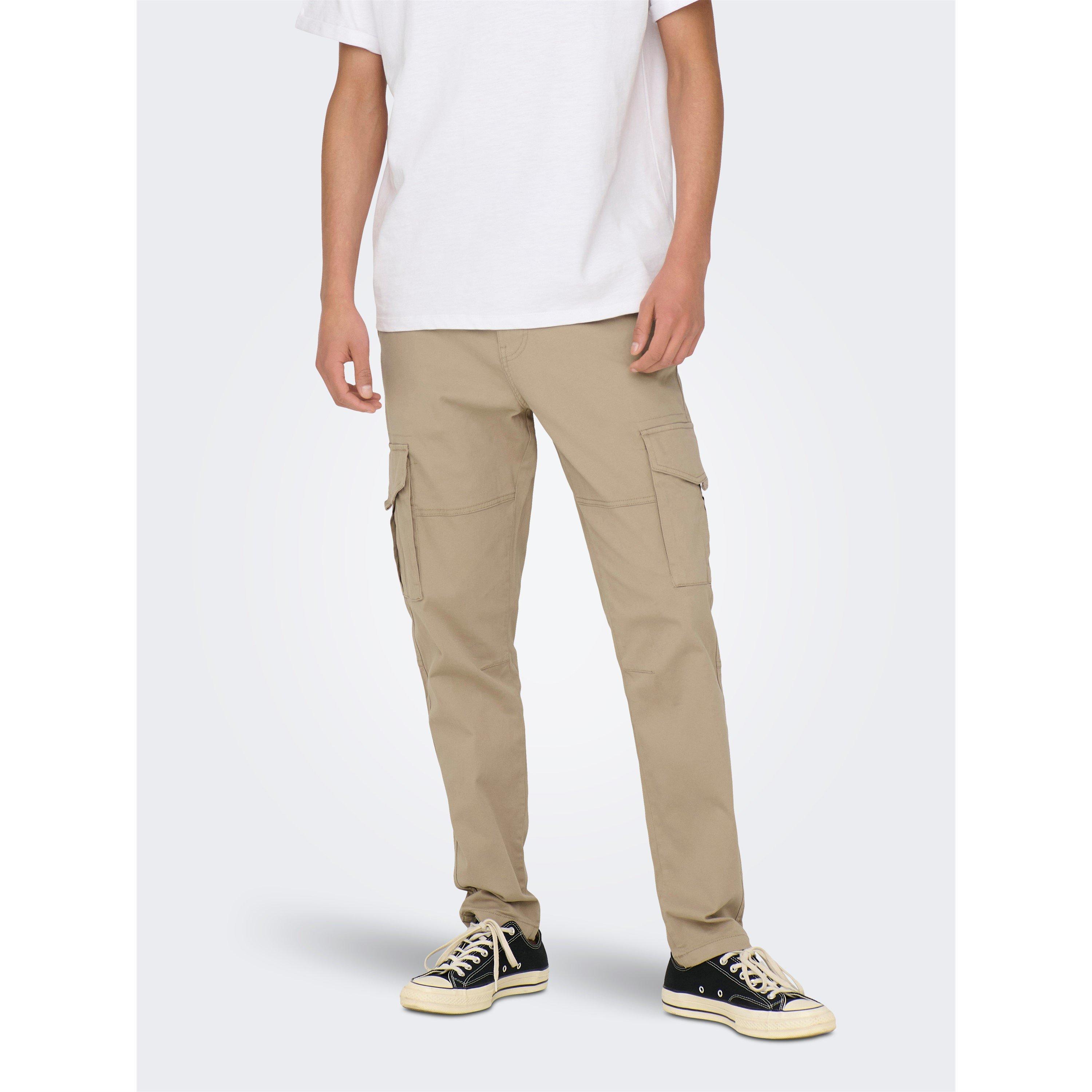 Only And Sons Men's Dean Cargo Trousers - Crockery - 30W R