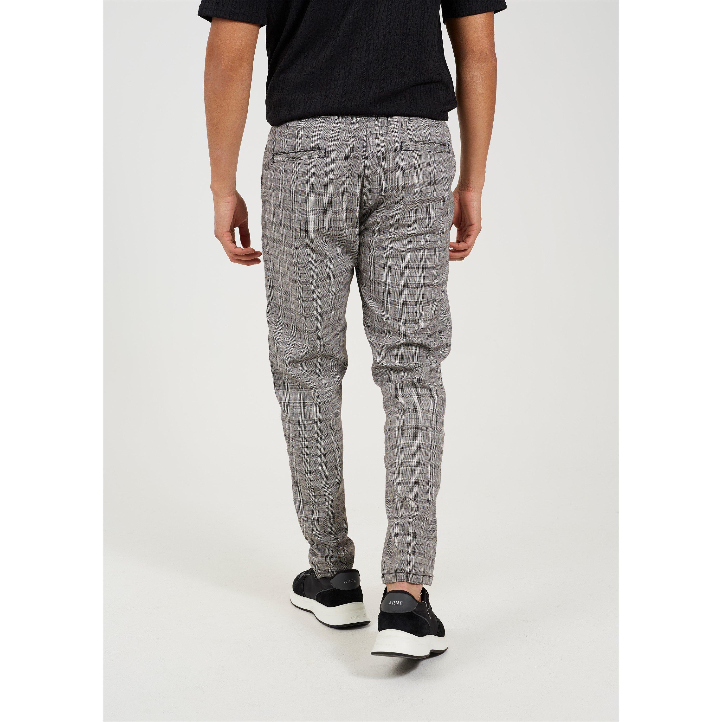 Gris a cuadros - Brave Soul - Pant with Drawcord Waist - 3