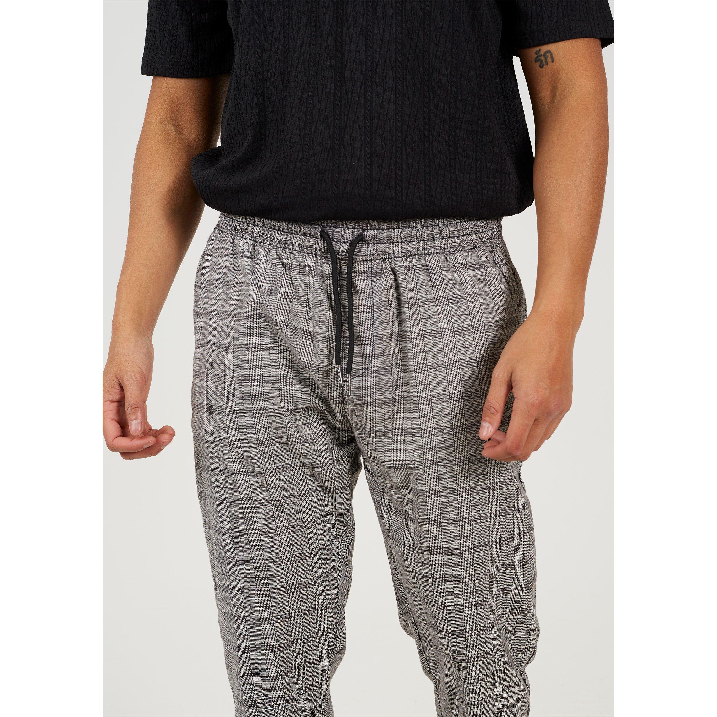 Gris a cuadros - Brave Soul - Pant with Drawcord Waist - 4