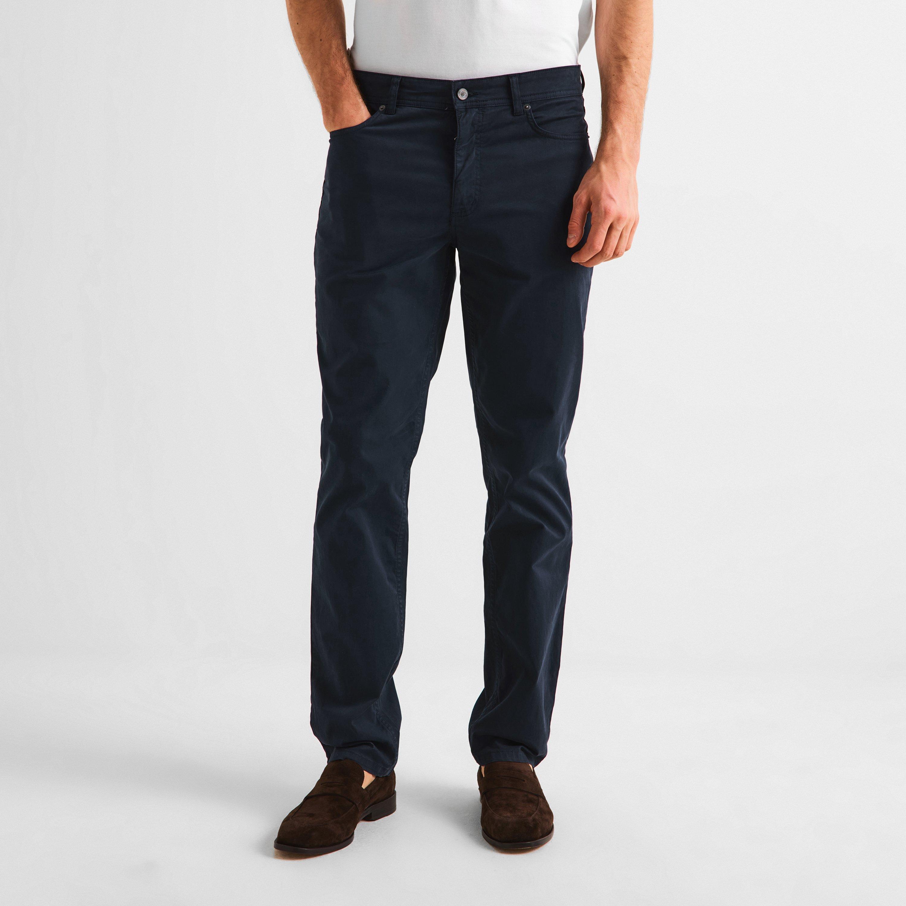 Navy - Gieves and Hawkes - Men's Straight Leg Trousers - 3