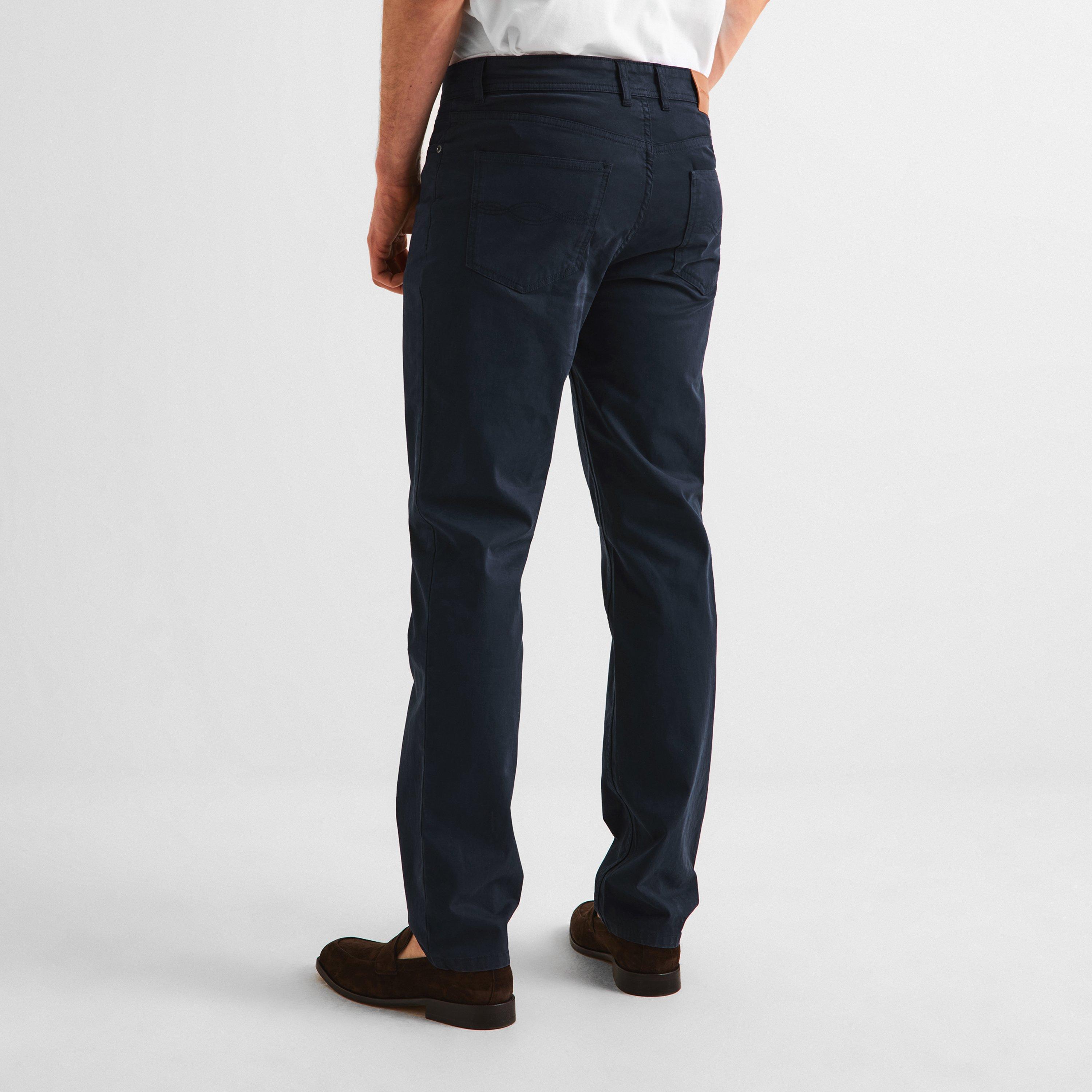 Navy - Gieves and Hawkes - Men's Straight Leg Trousers - 4