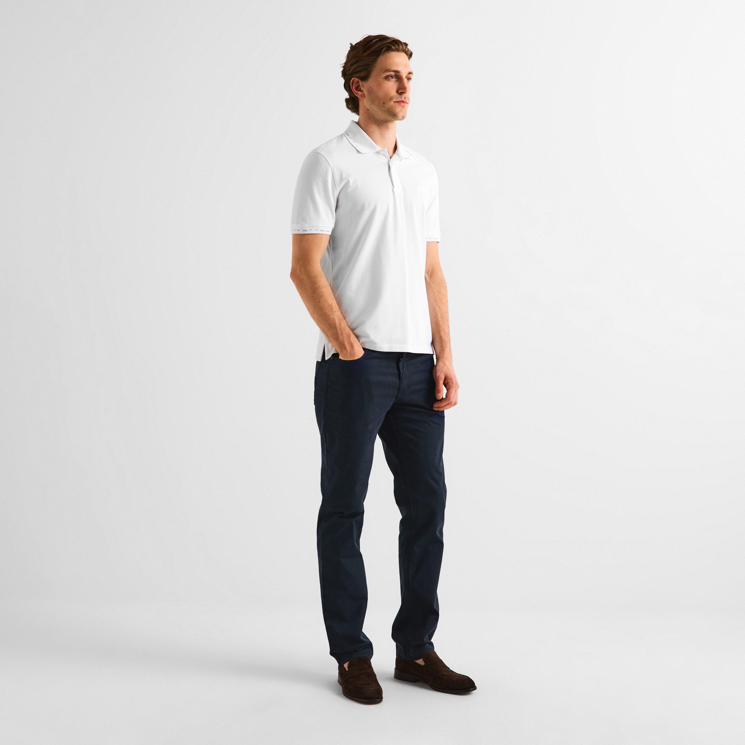 Navy - Gieves and Hawkes - Men's Straight Leg Trousers - 6