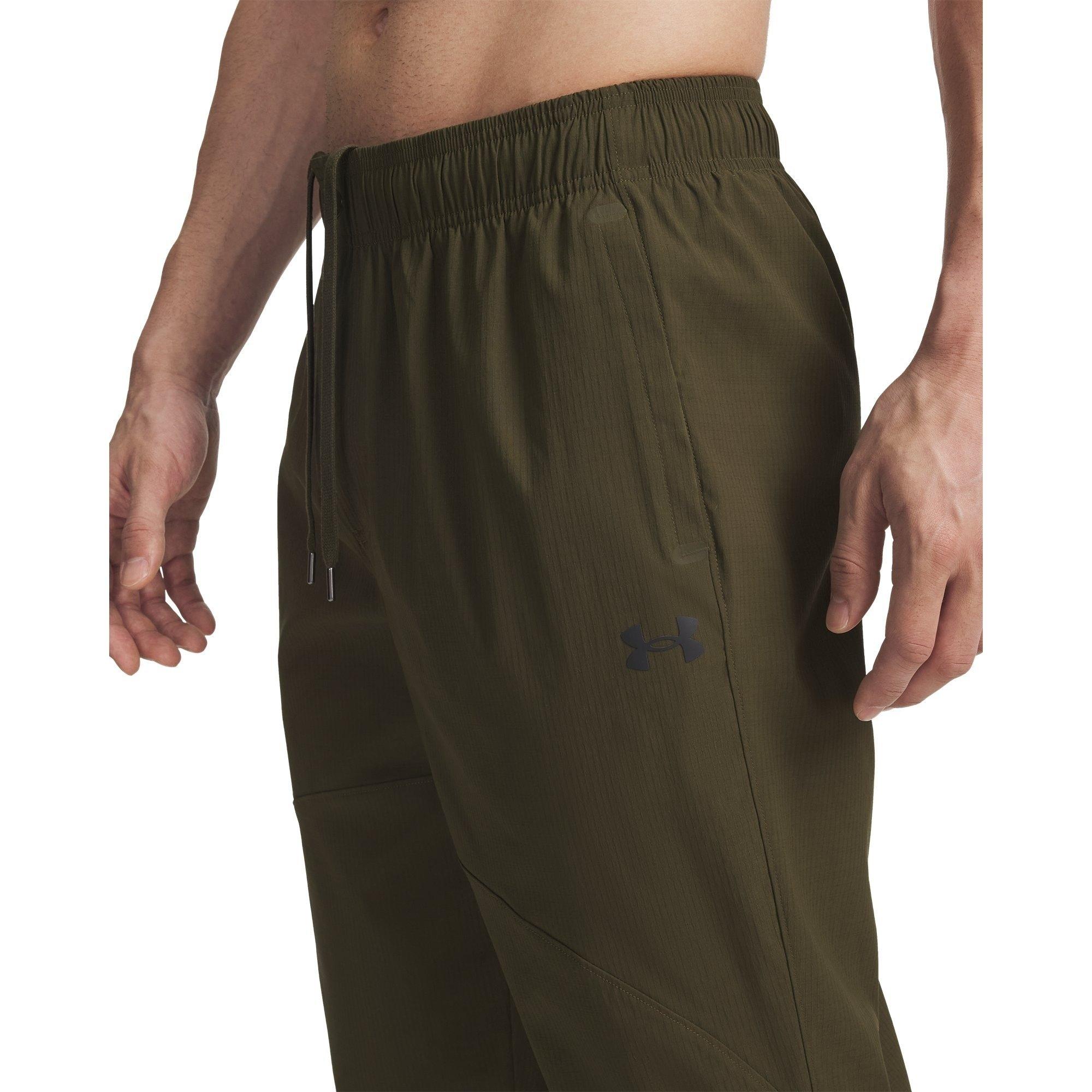 Verde - Under Armour - Men's Unstoppable Woven Tapered Tracksuit Bottoms - 3
