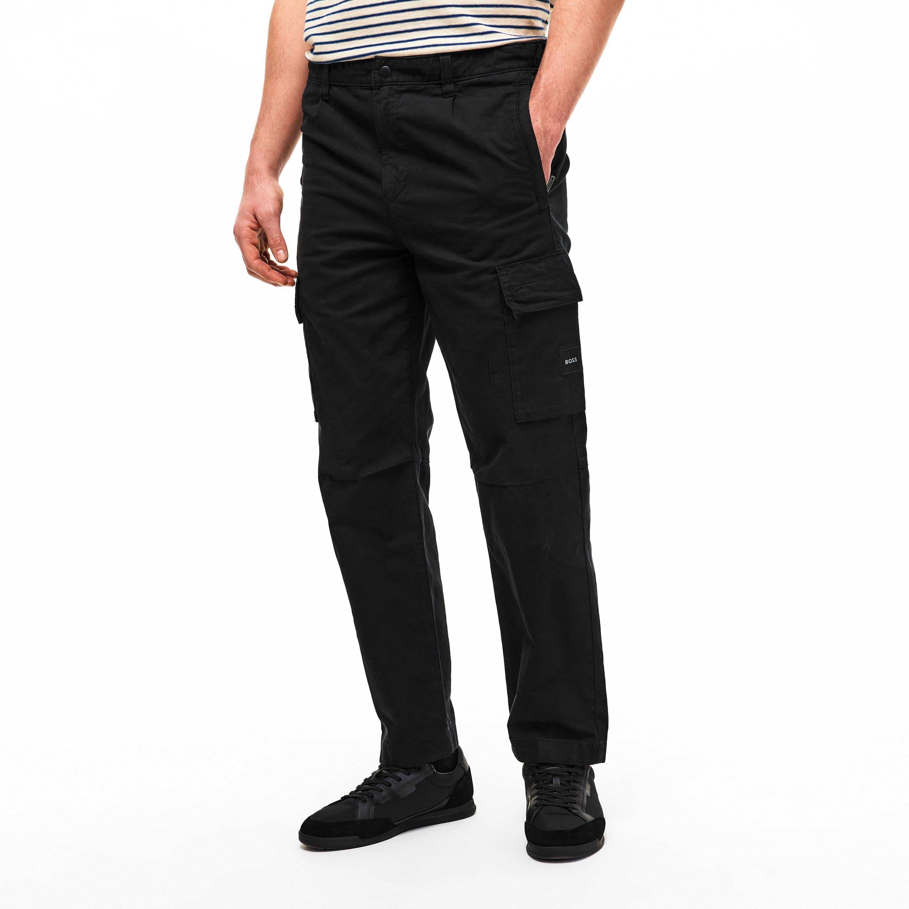 Black 001 - Boss - Mens BOSS ORANGE Cargo Trousers (Sisla) - 3