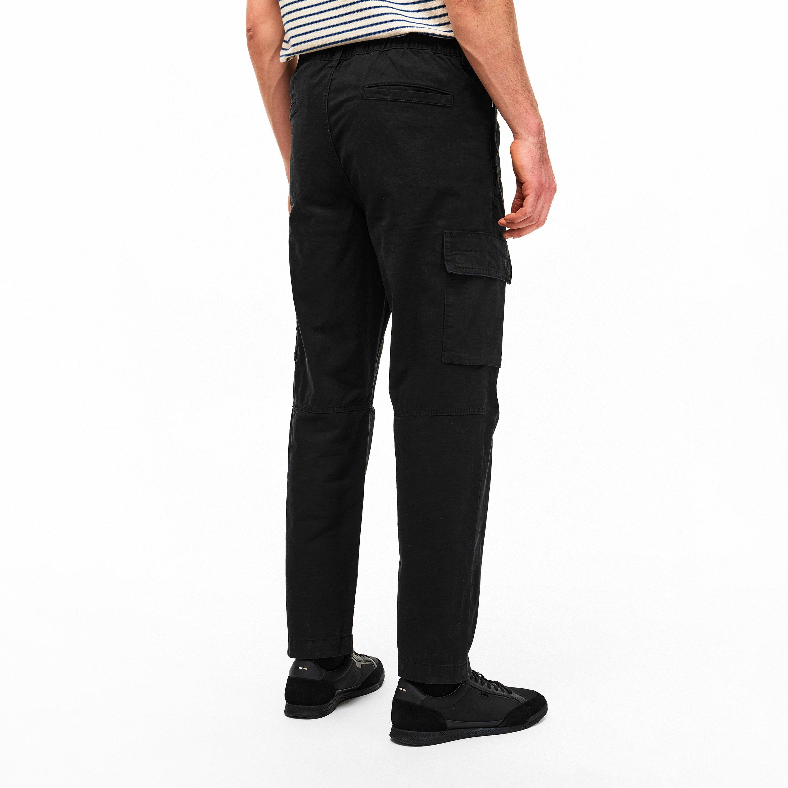 Black 001 - Boss - Mens BOSS ORANGE Cargo Trousers (Sisla) - 4