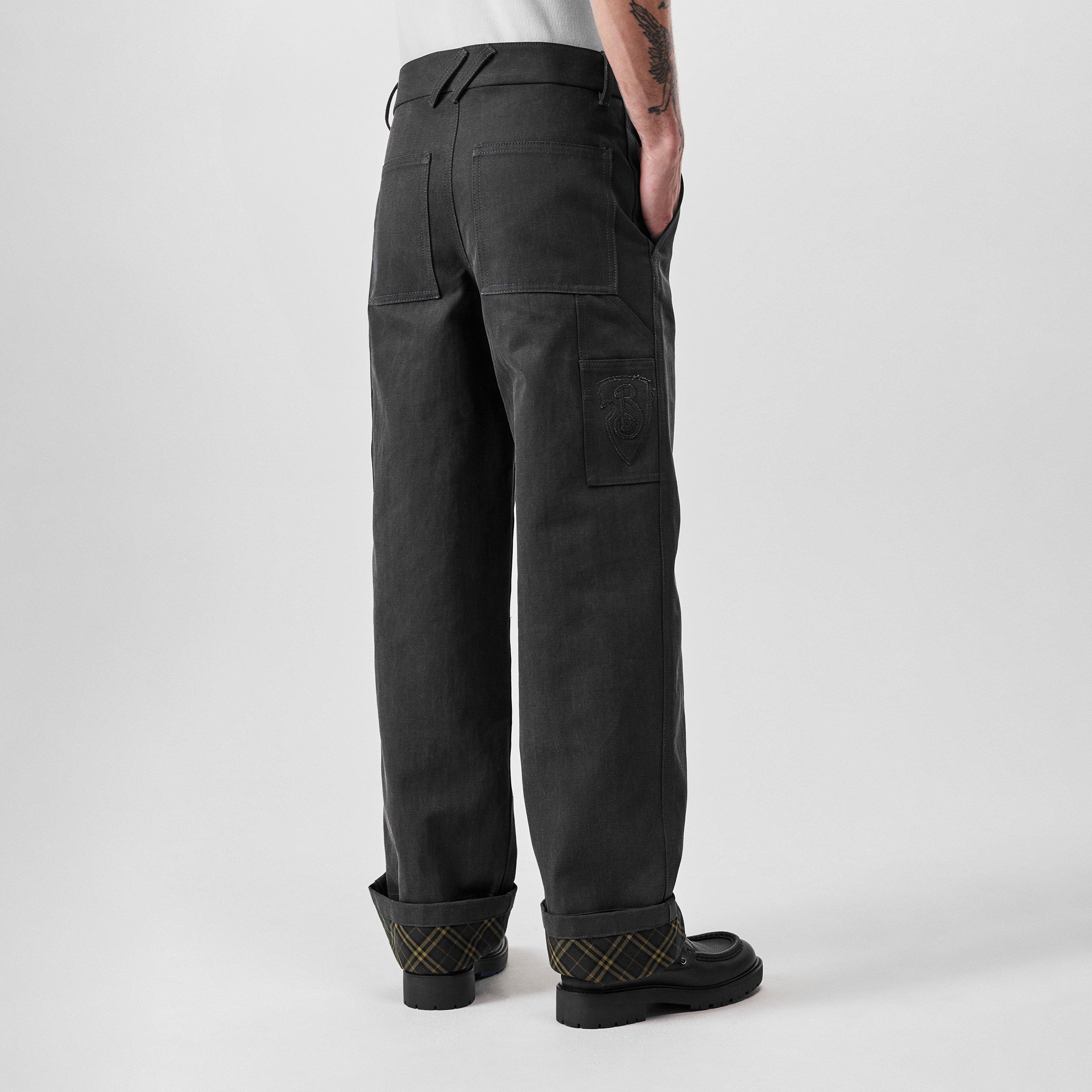Black - Burberry - Carpenter Trousers - 3