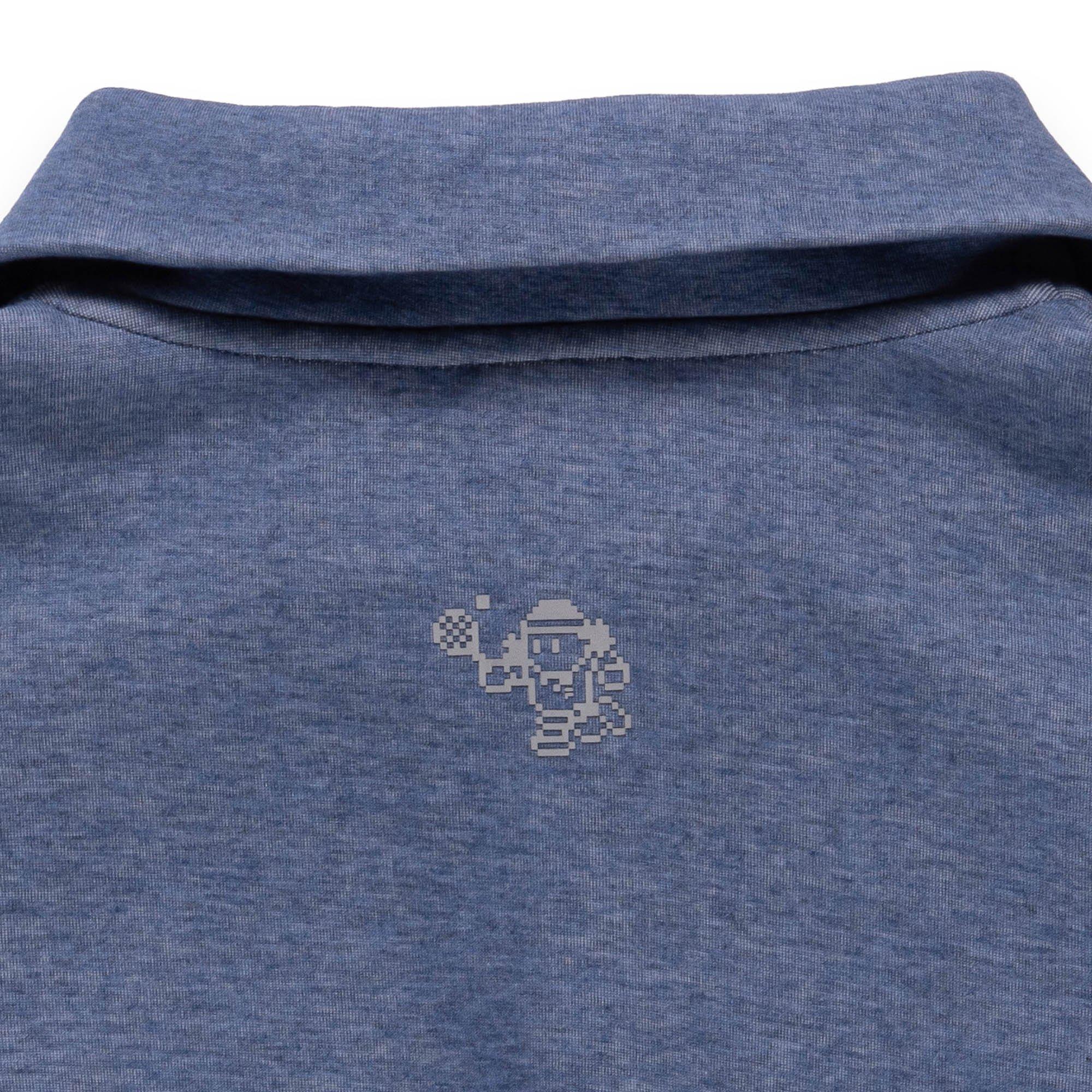 MELANGE BLUE - Fila - Long Sleeve Polo Shirt - 4