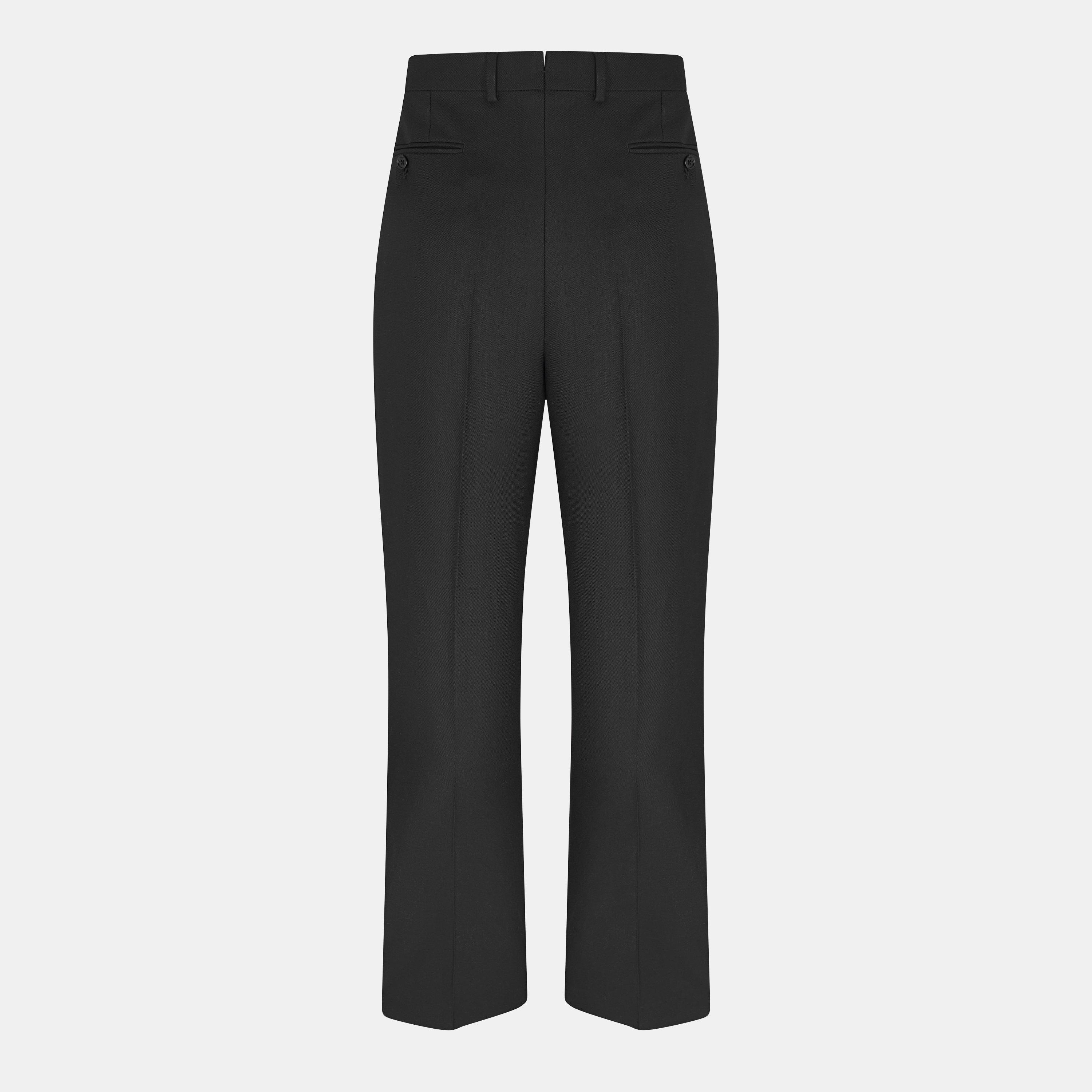 Black - Tom Ford - Men's Twill Straight Leg Trouser - 2