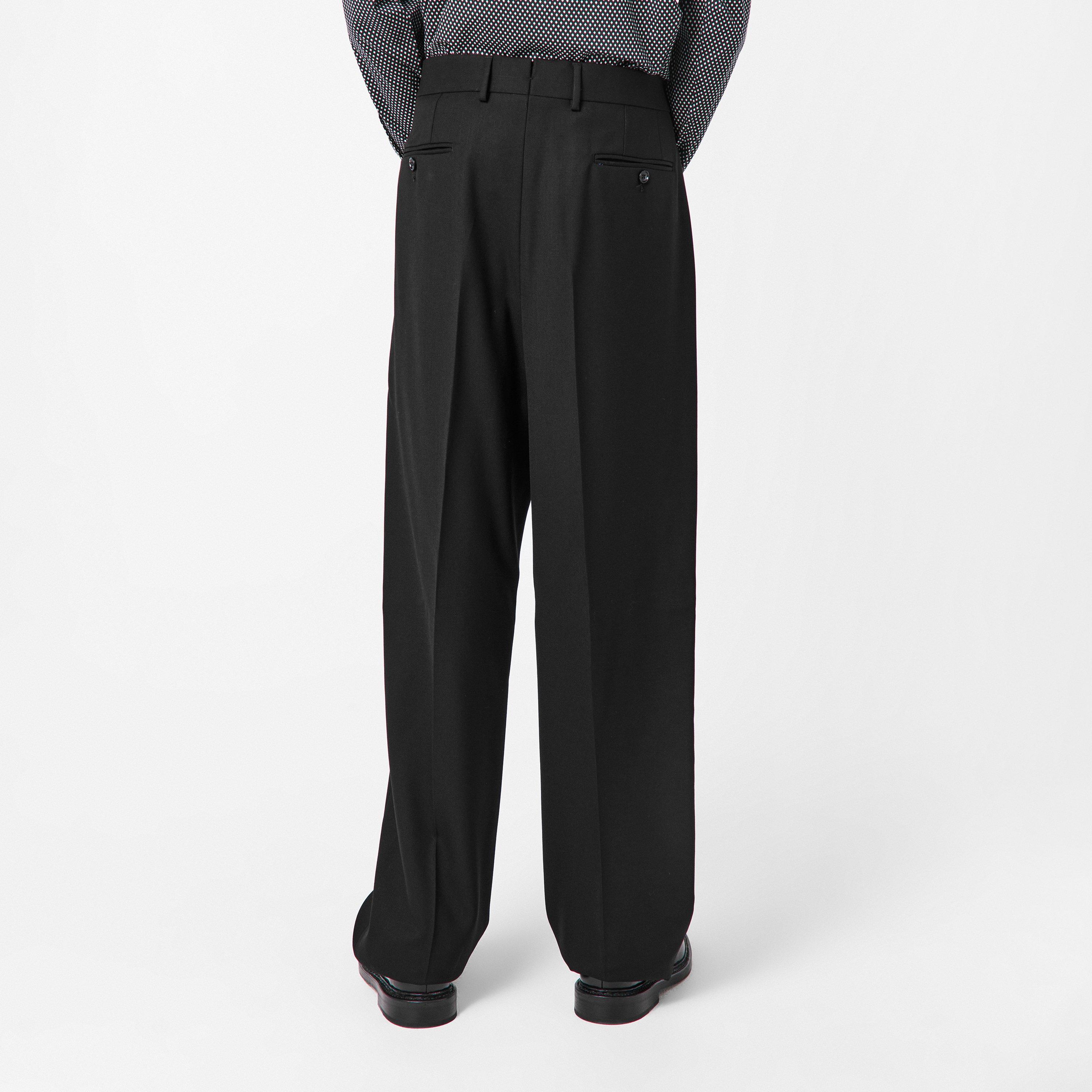 Black - Tom Ford - Men's Twill Straight Leg Trouser - 4