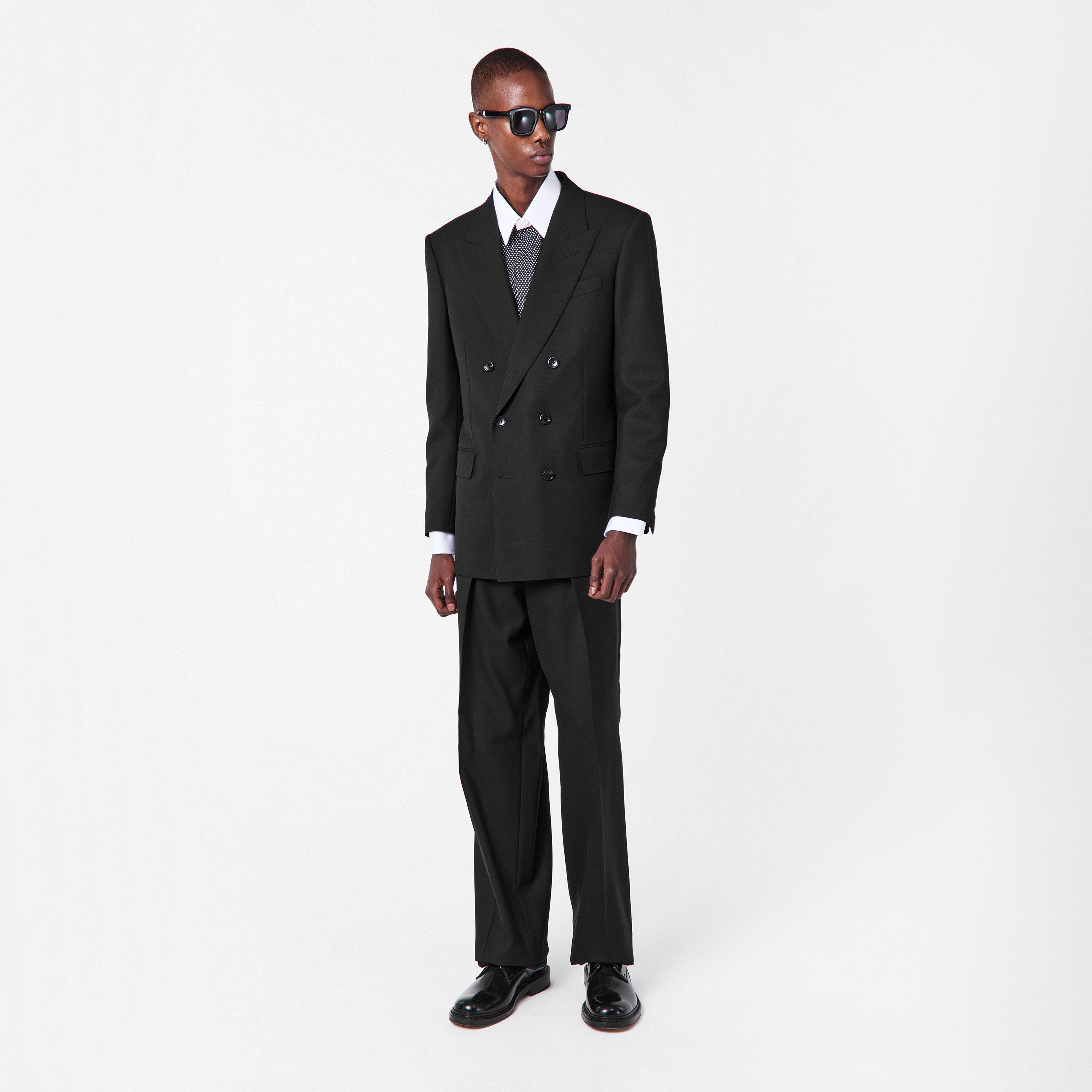 Tom Ford Mens Broken Twill Double Pleat Trousers | Cruise Fashion