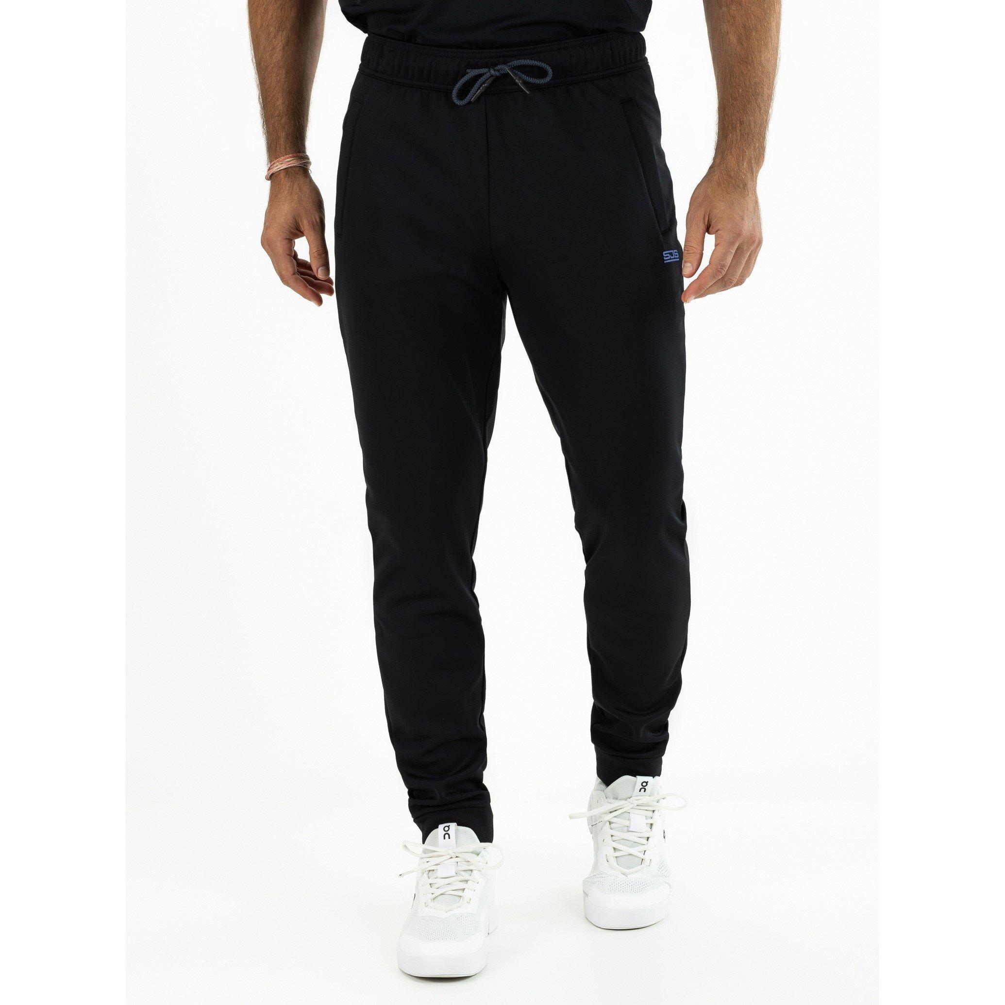 Black - Sjeng Sports - Men's Orwell Performance Tracksuit Bottom - 1