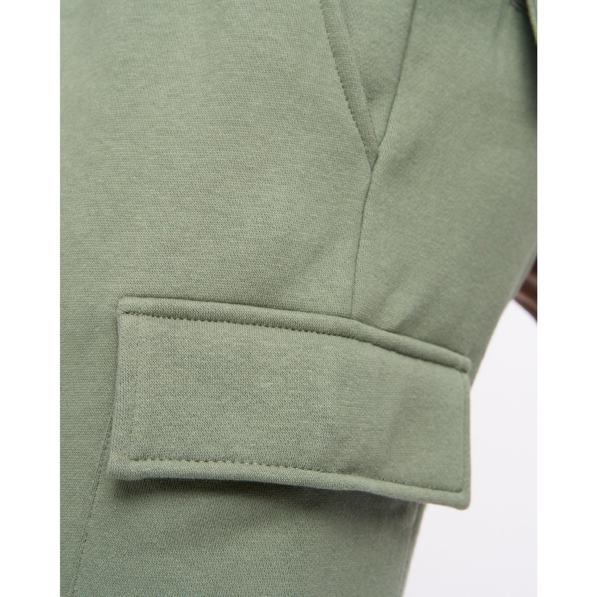 OLIVE - Crosshatch - Men's Bardon Cargo Cotton Shorts - 6