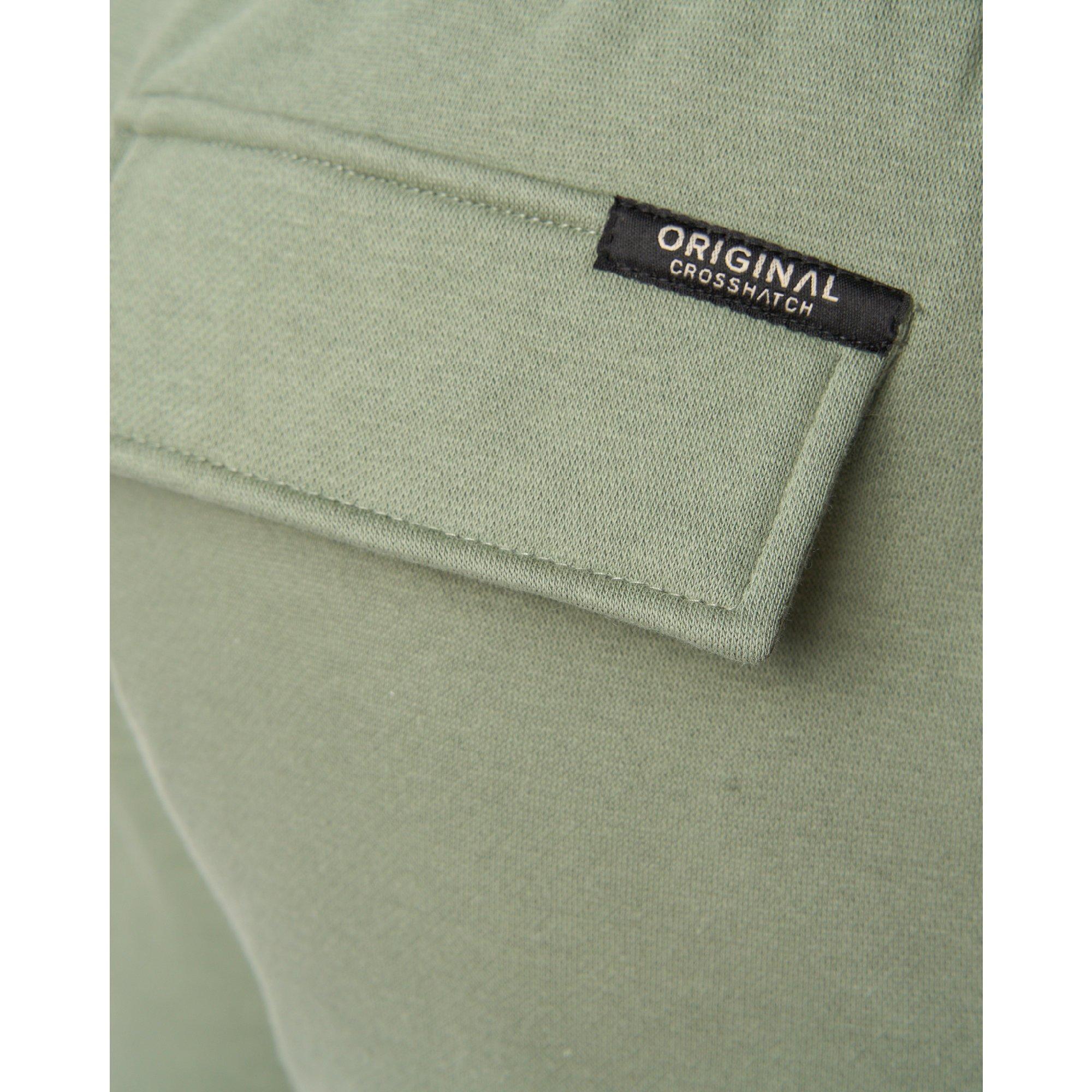 OLIVE - Crosshatch - Men's Bardon Cargo Cotton Shorts - 7