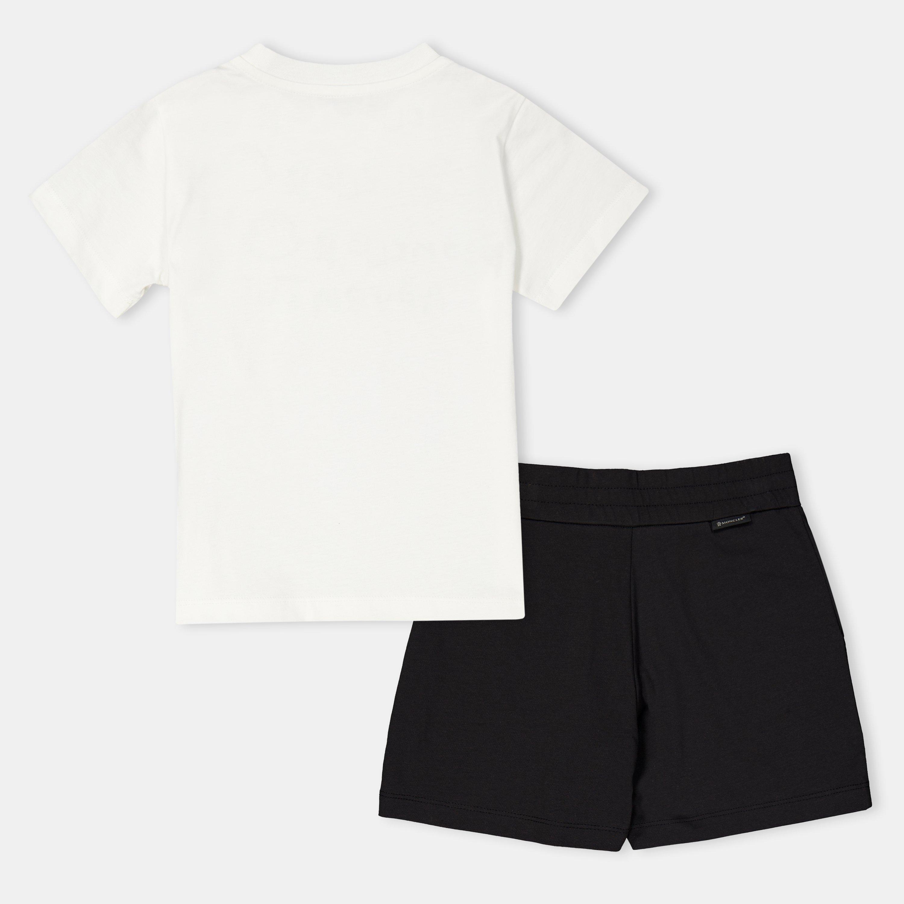 White F09 - Moncler - Kids' T-Shirt and Shorts Set - 2