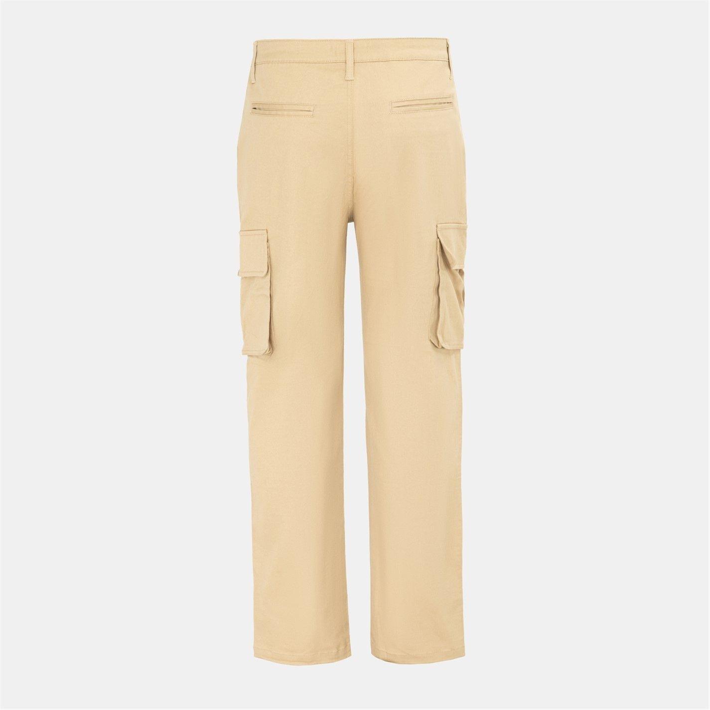 Soulcal Men's Cargo Trouser - Cream - 5XL