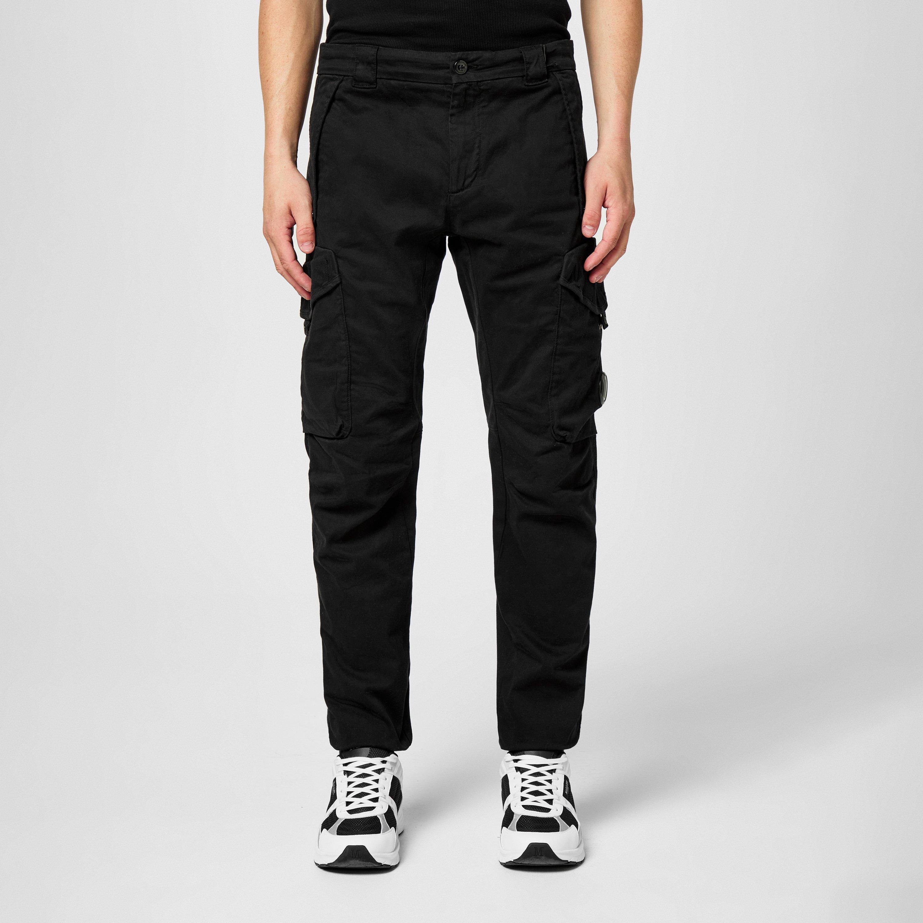 Black 999 - CP Company - Mens Slim Cargo Trousers - 3