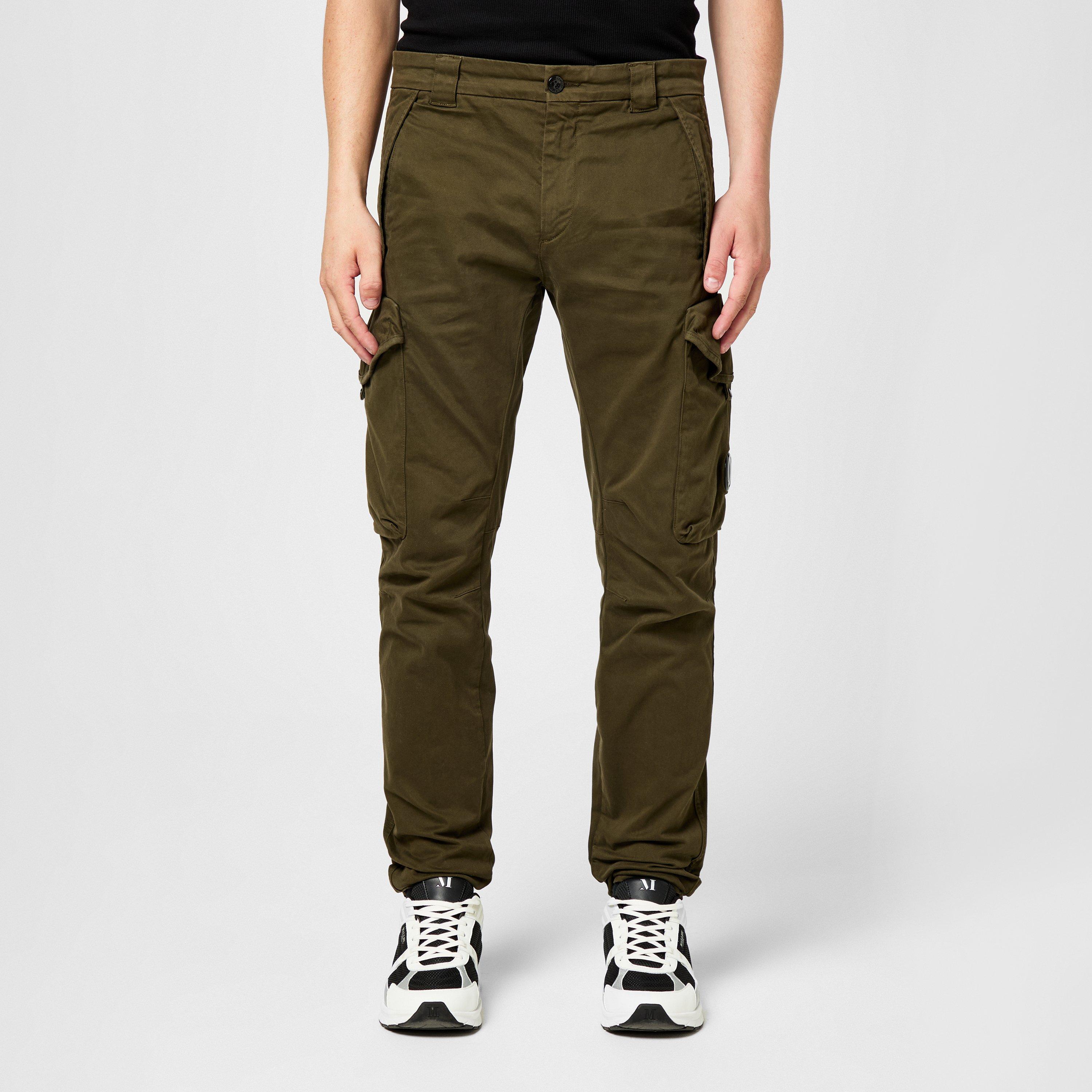 Ivy Green 683 - CP Company - Mens Slim Cargo Trousers - 3