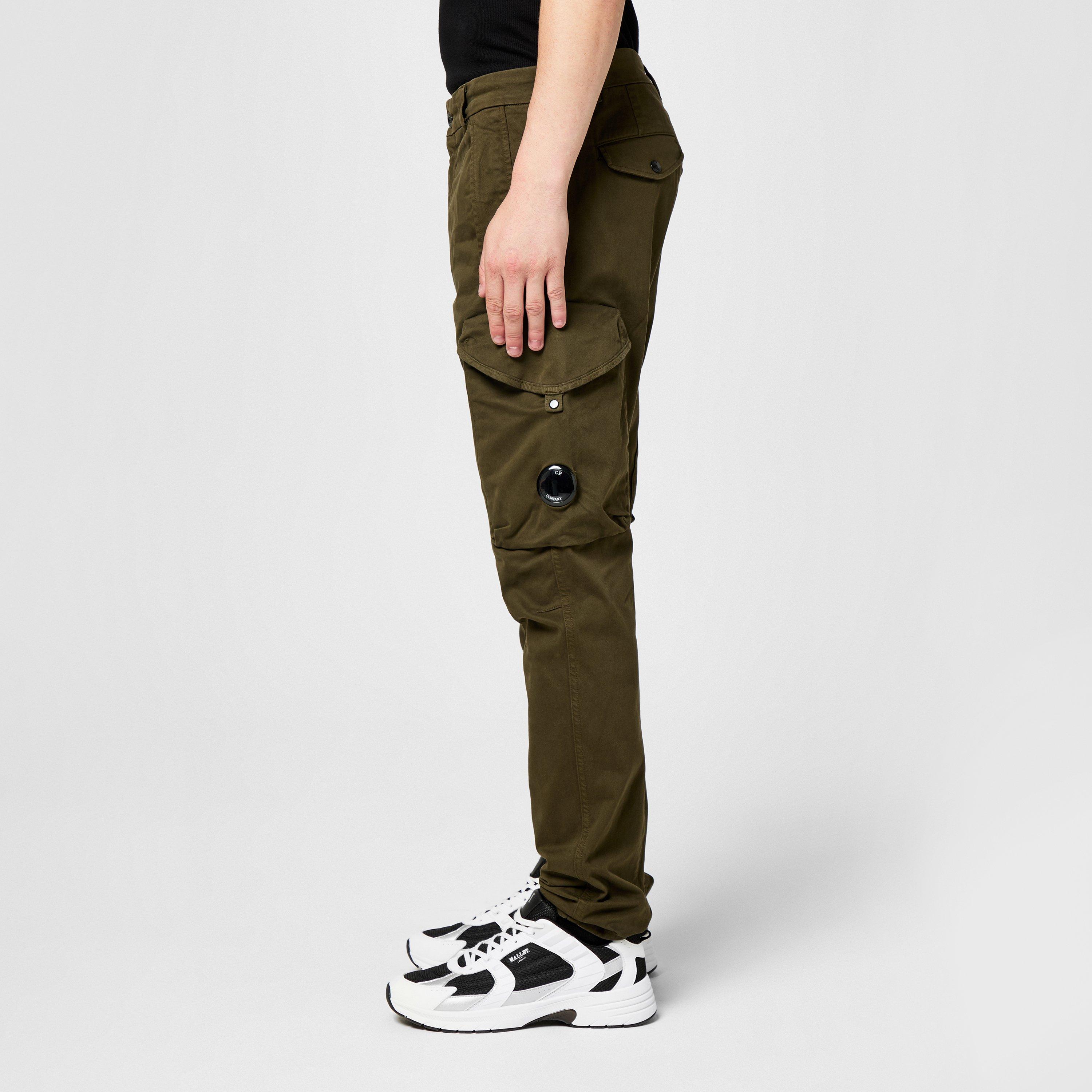 Ivy Green 683 - CP Company - Mens Slim Cargo Trousers - 5
