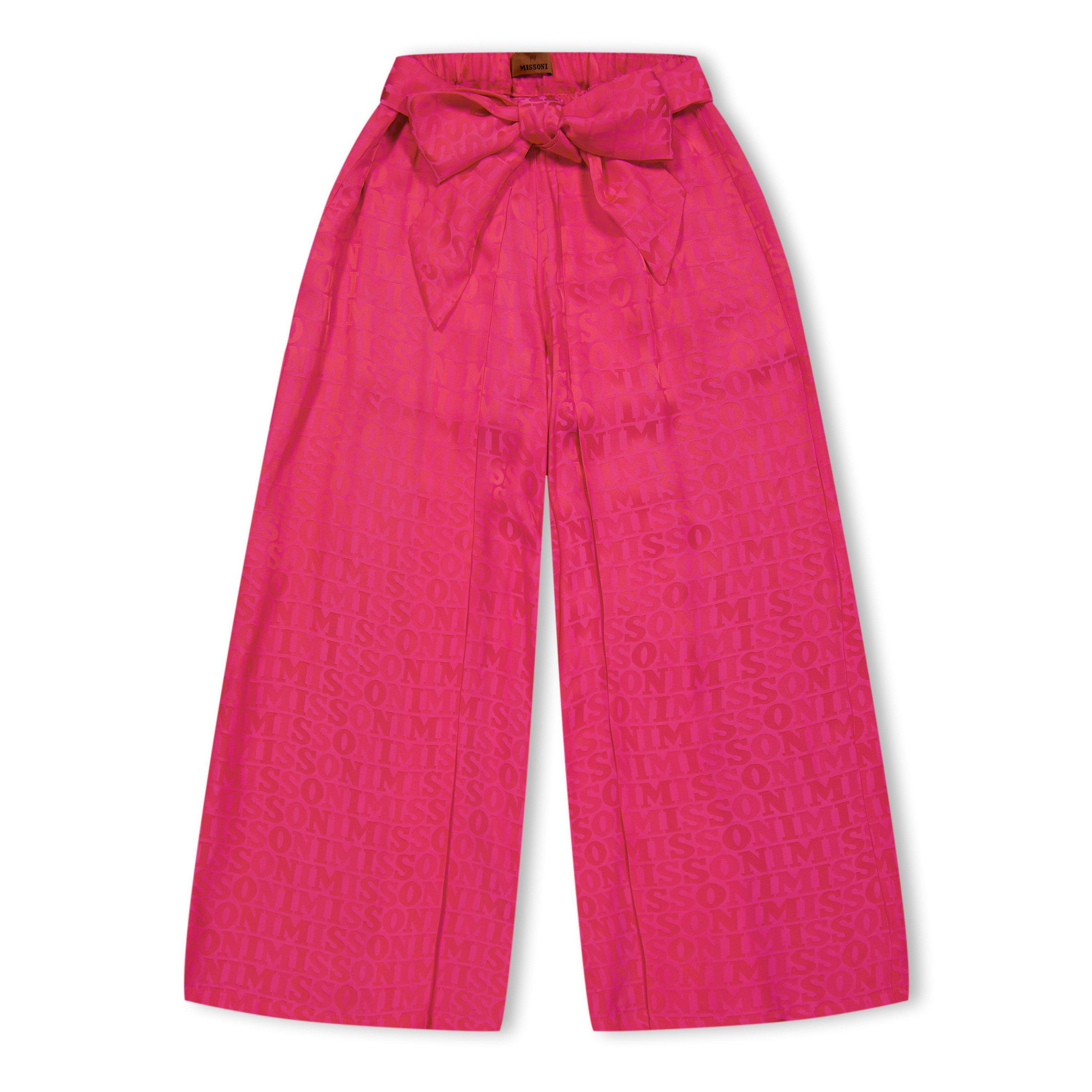 Fuxia - Missoni - Kids' Bow Wide Straight Leg Trousers - 1