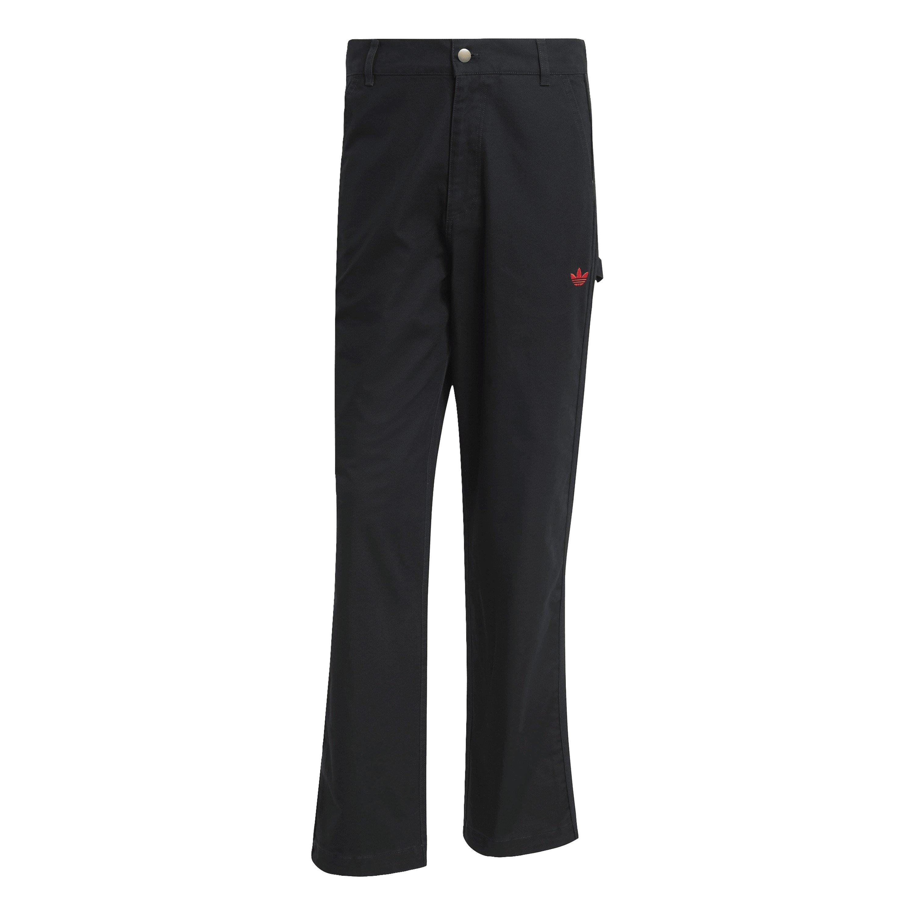 Black - adidas Originals - Men's 100T Pant Straight Leg Trousers - 1