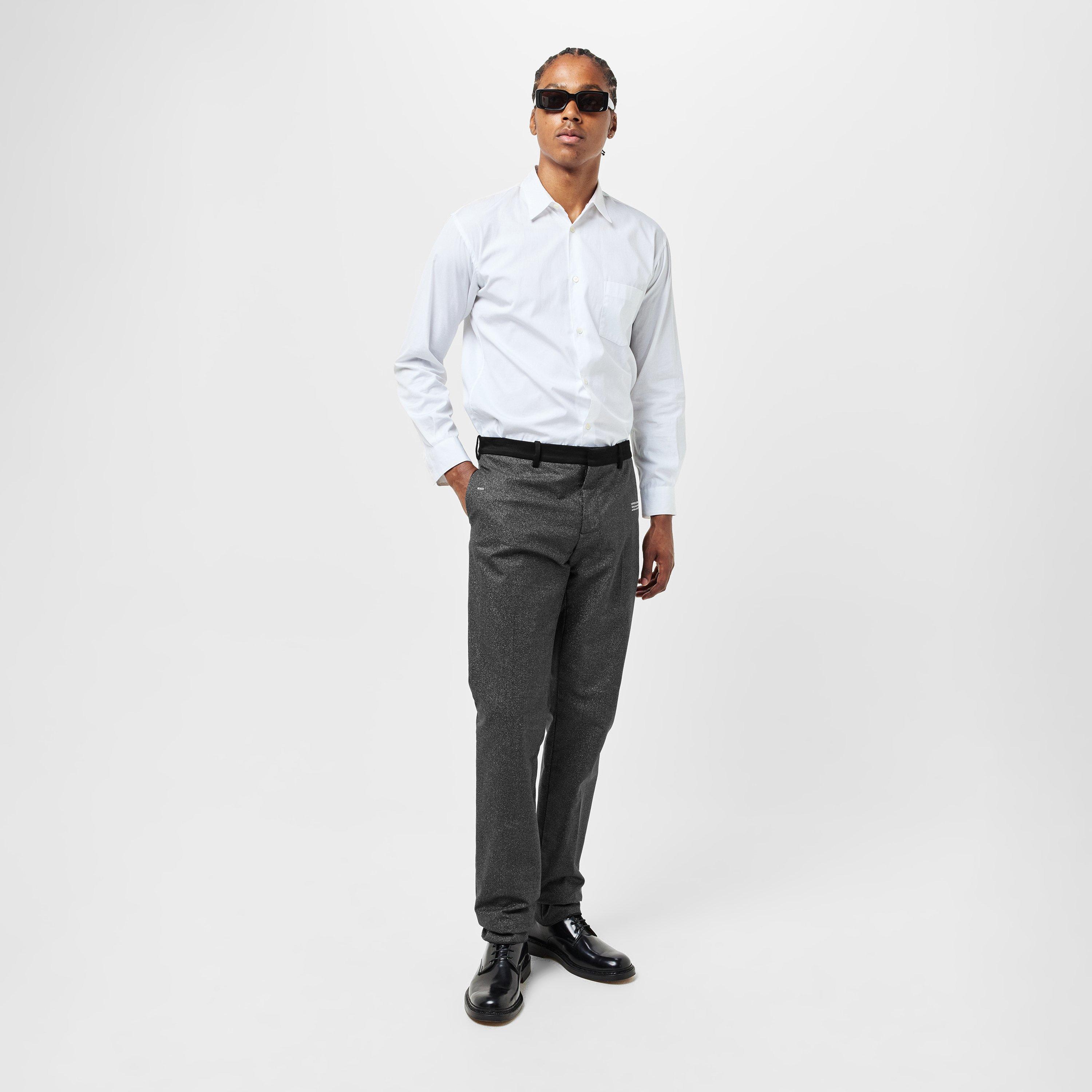 Off White Men's Slim Cut Skinny Trousers