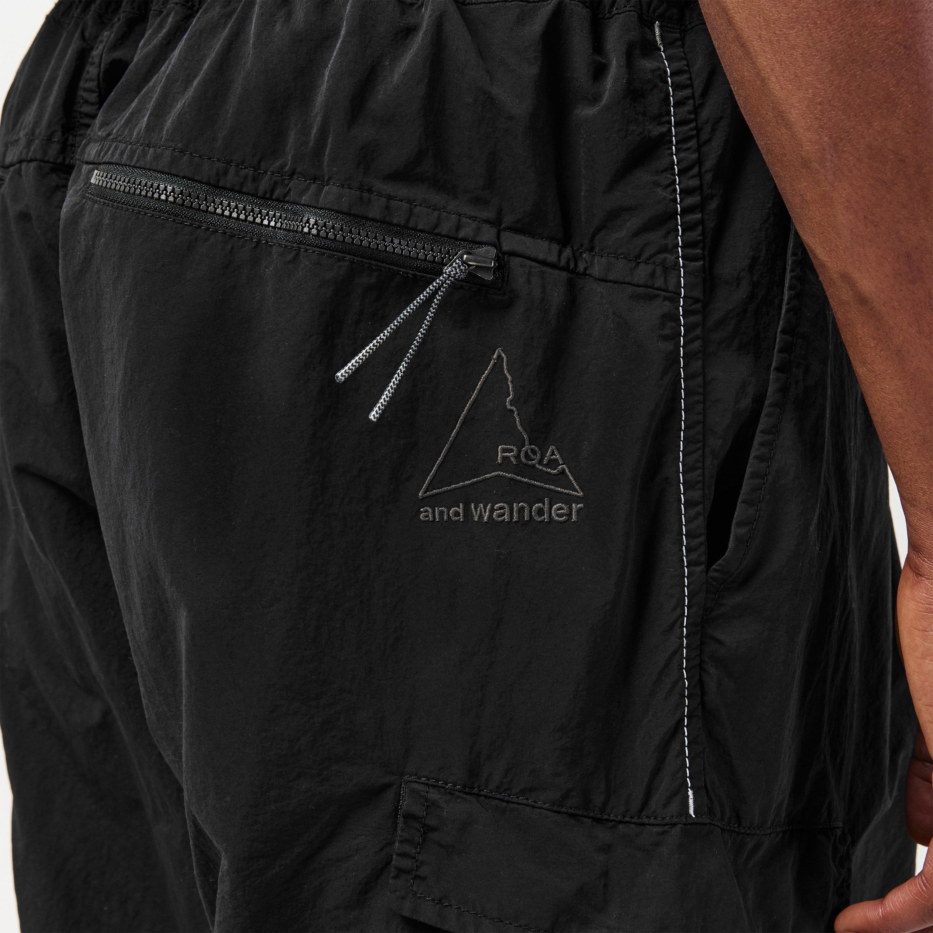 Black - ROA - Men's Garment Dyed Straight Leg Trousers - 5