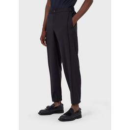 Emporio Armani Wool Crepe Trousers