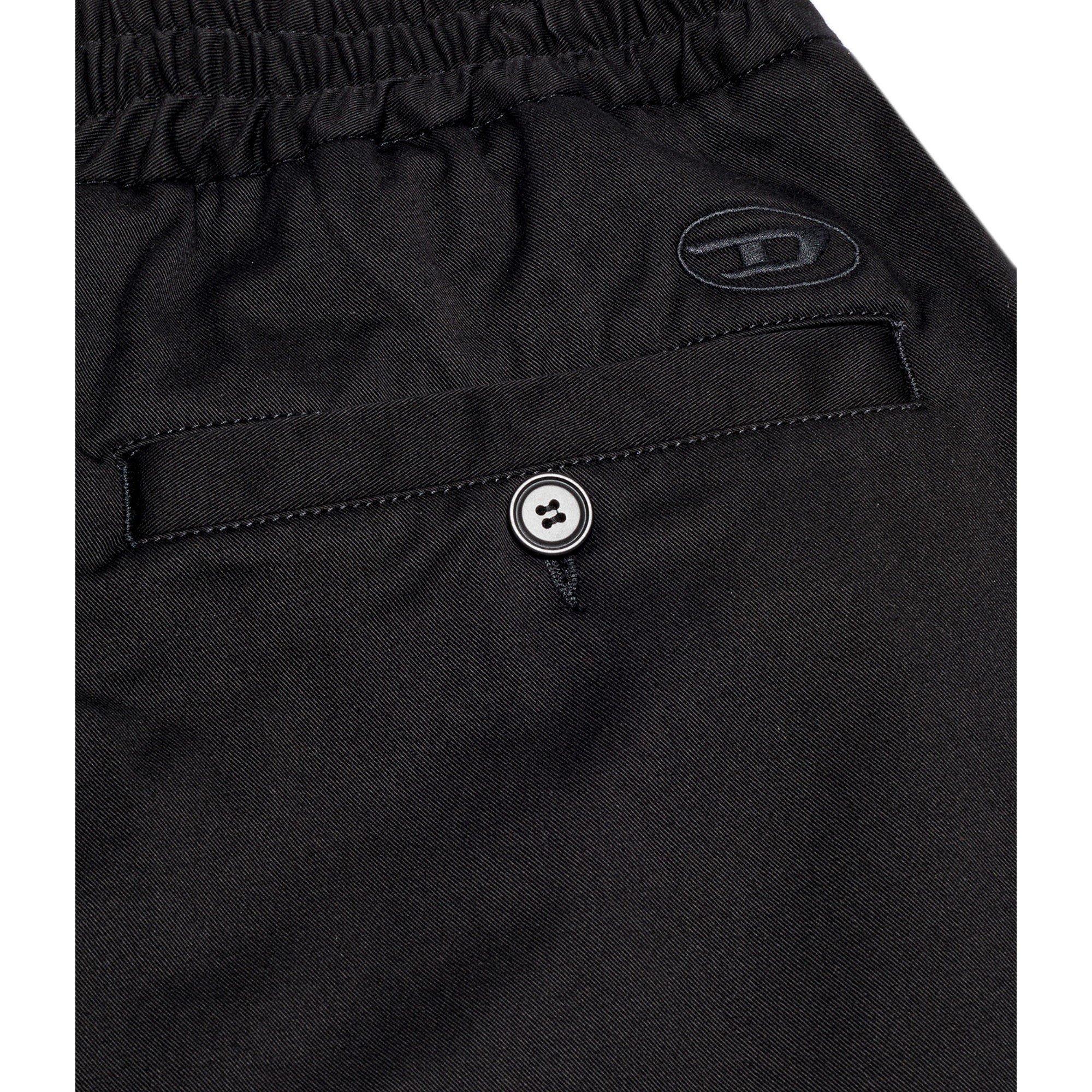 Black Black - Diesel - Men's Straight Leg Trouser - 3