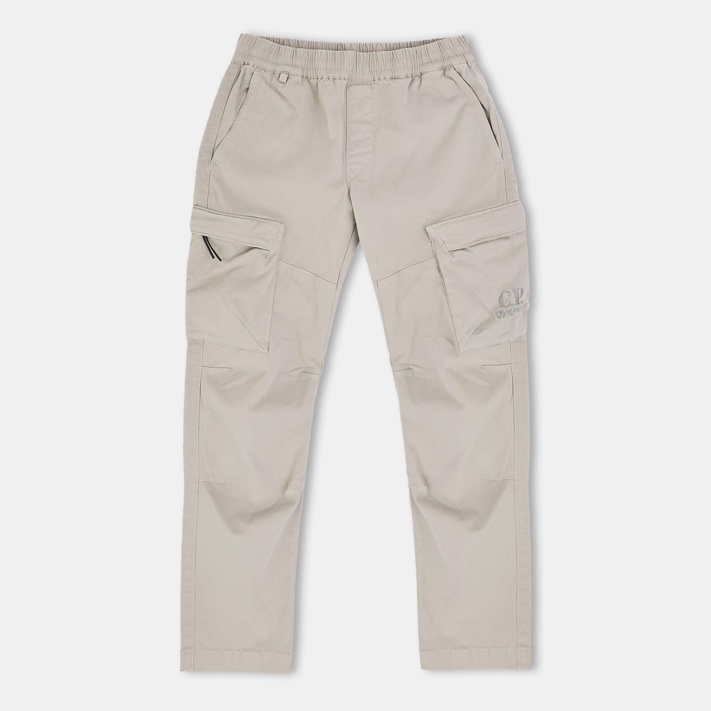 Cp Company Boys Kids' -Pocket Cargo Trousers - Lon Gry 60379 - 14Y