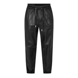 Off White Leather Trousers