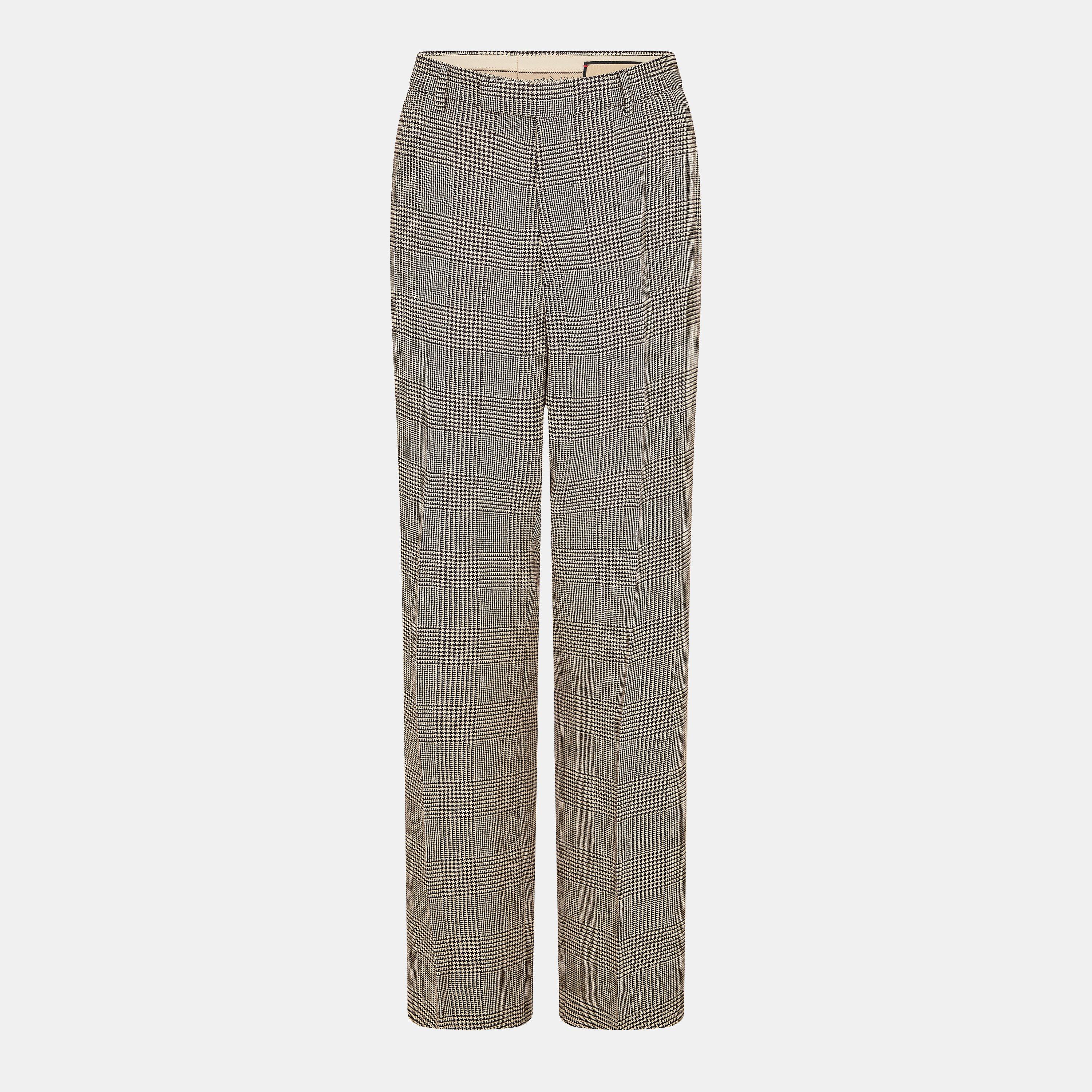 Bister/Ivory - Gucci - Men's Mohair Straight Leg Trouser - 1