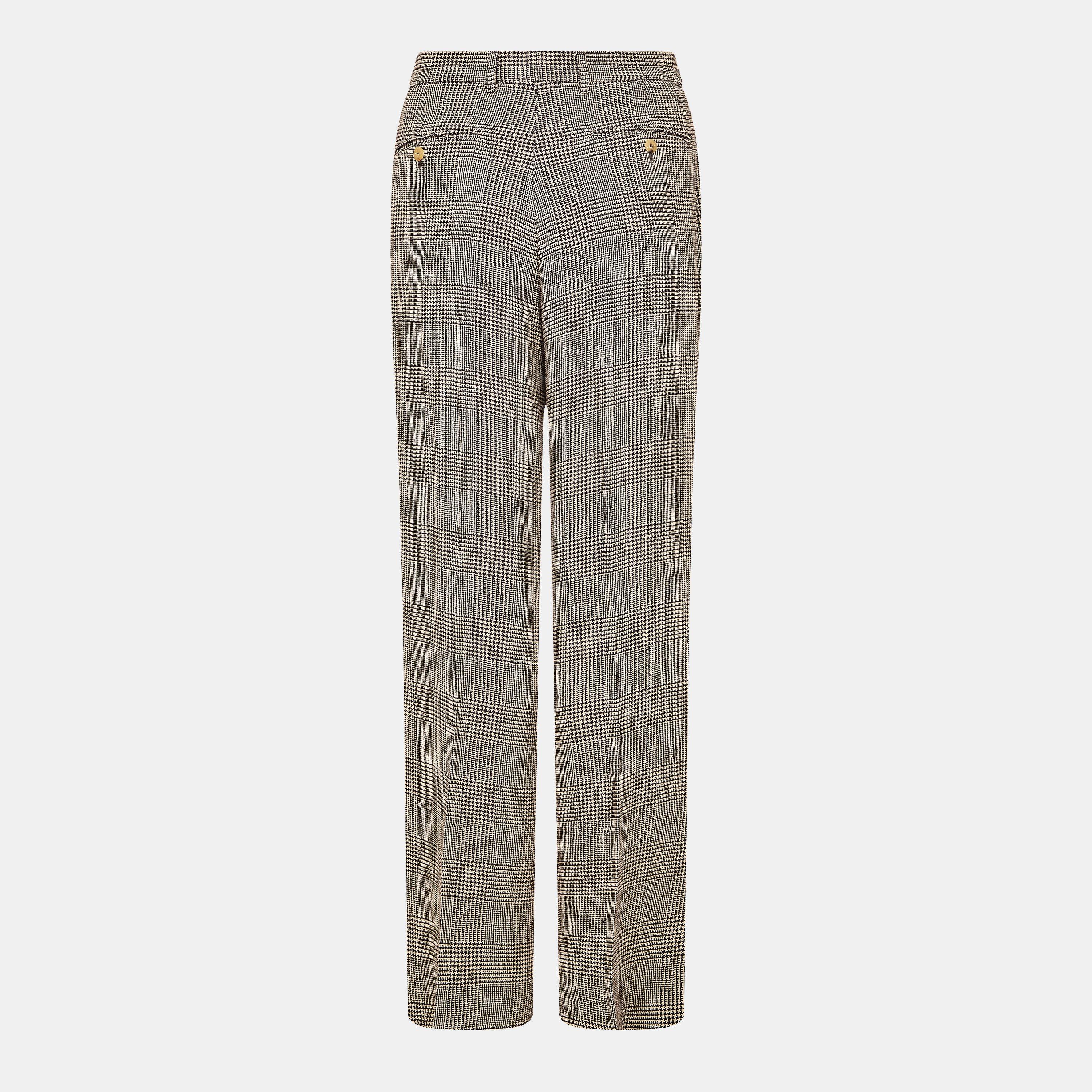 Bister/Ivory - Gucci - Men's Mohair Straight Leg Trouser - 2