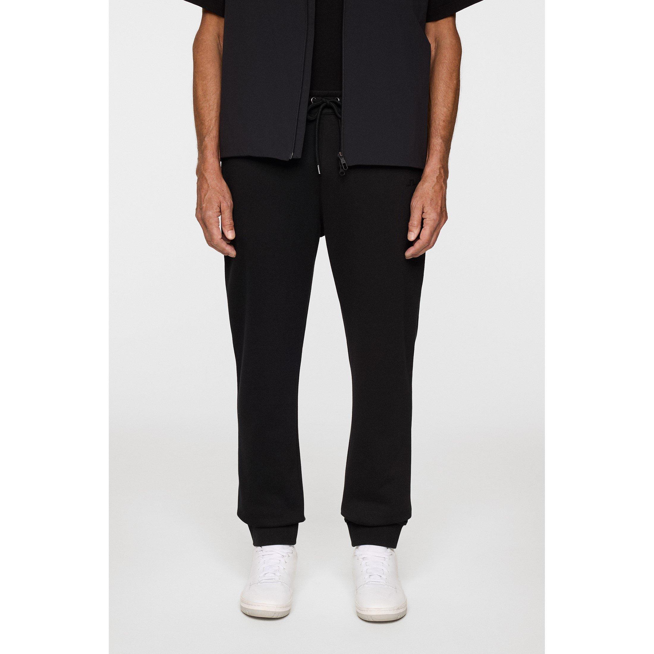 Black - J Lindeberg - Men's Alpha Open Hem Jersey Joggers - 2