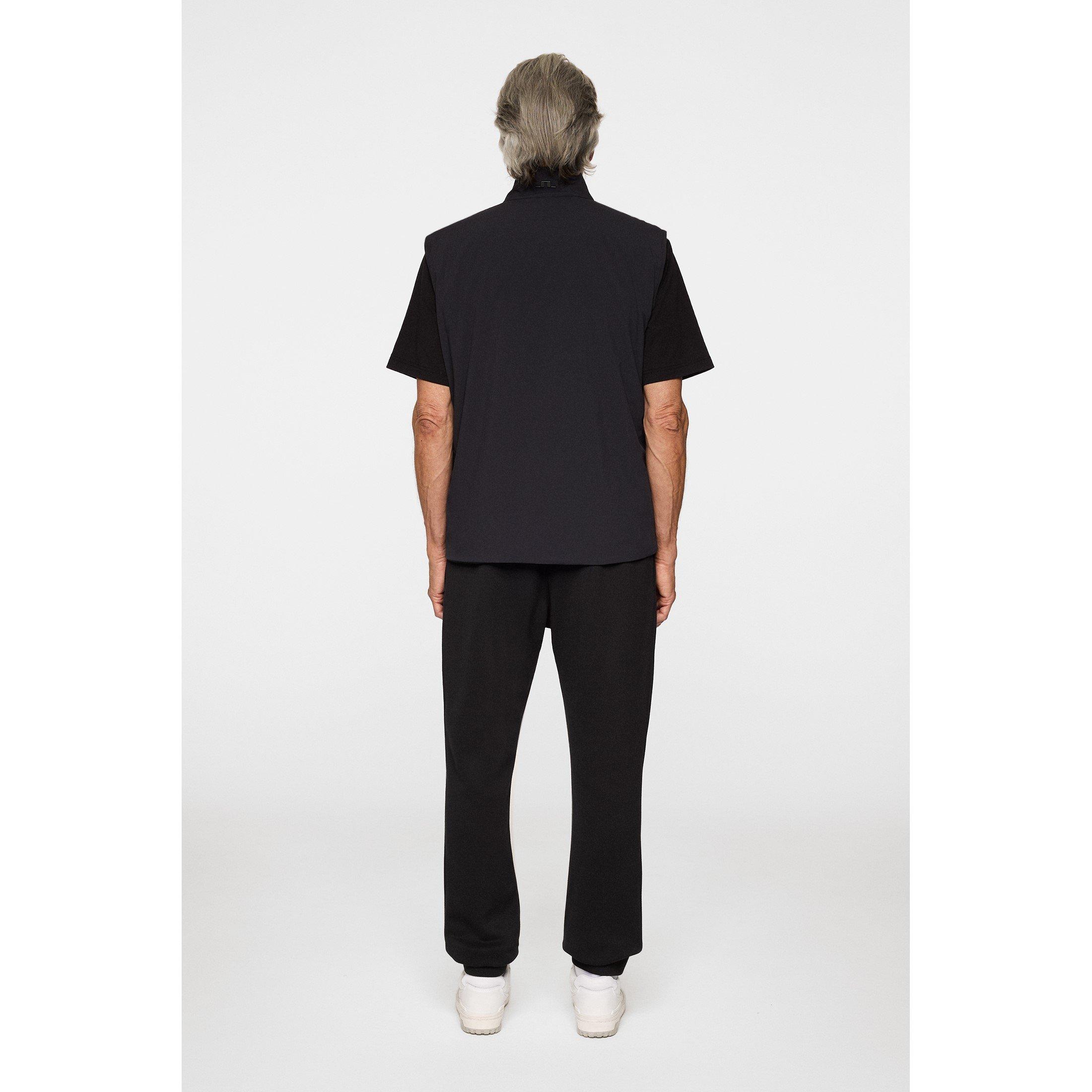 Black - J Lindeberg - Men's Alpha Open Hem Jersey Joggers - 3