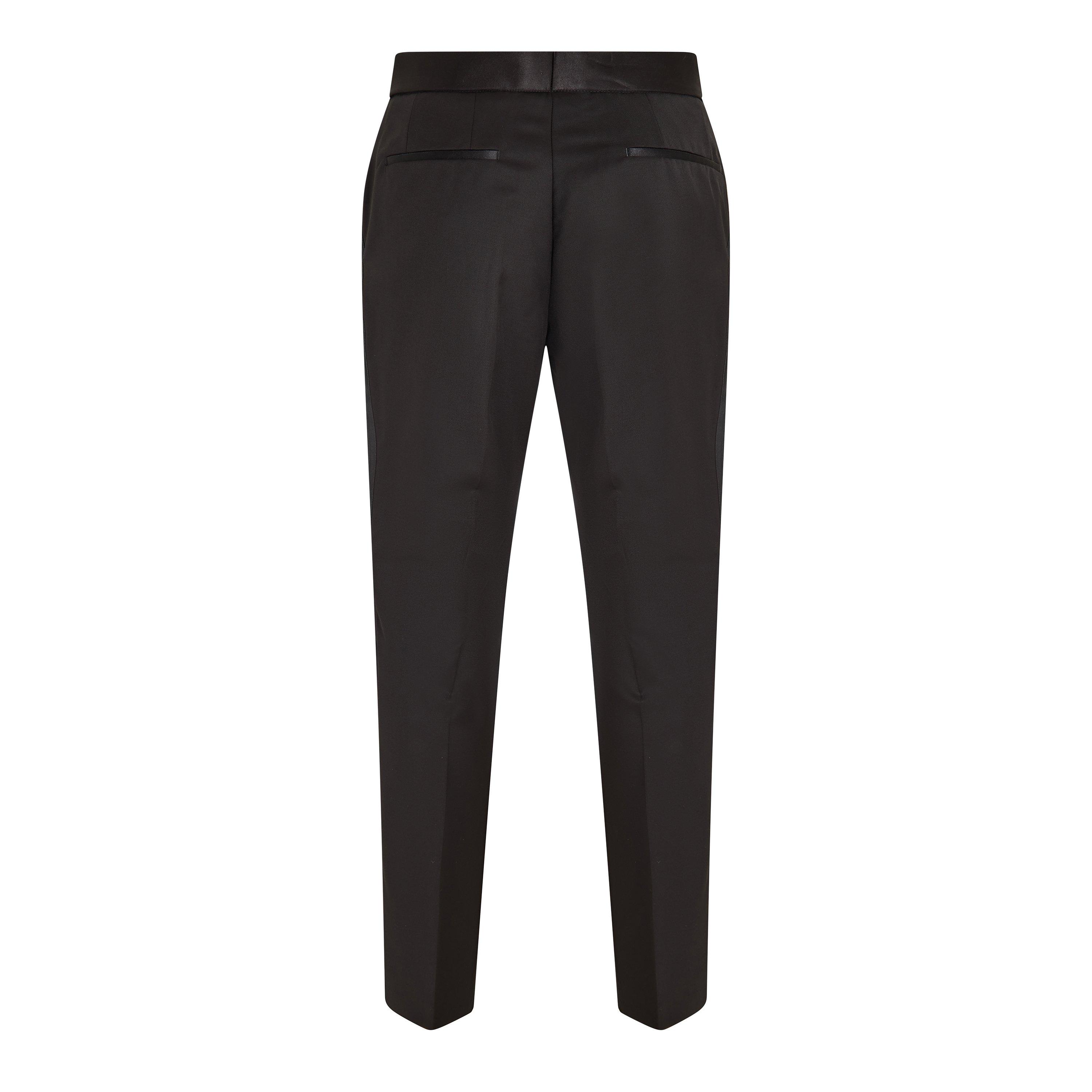 Black - Boss - Men's H Lenon Tux Straight Leg Trousers - 2