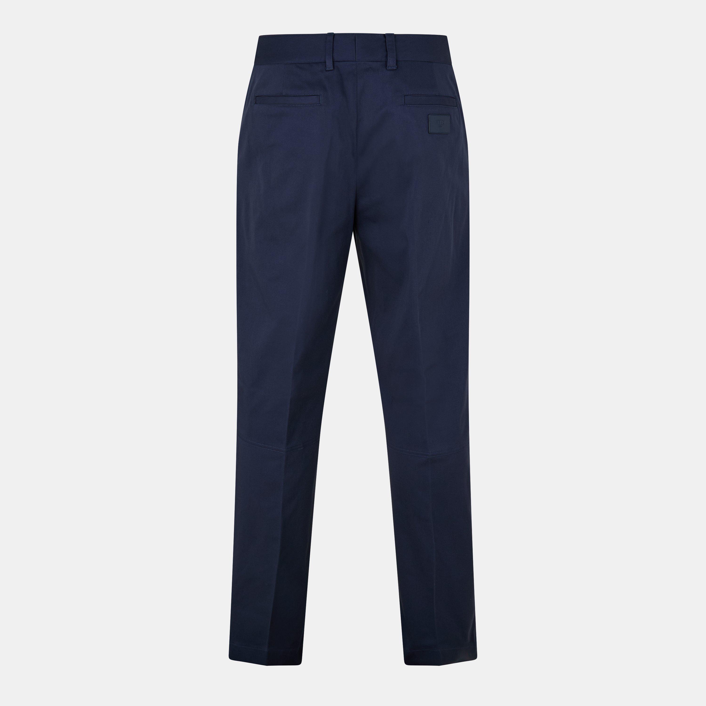 Blue - Fendi - Gabardine Trousers - 2