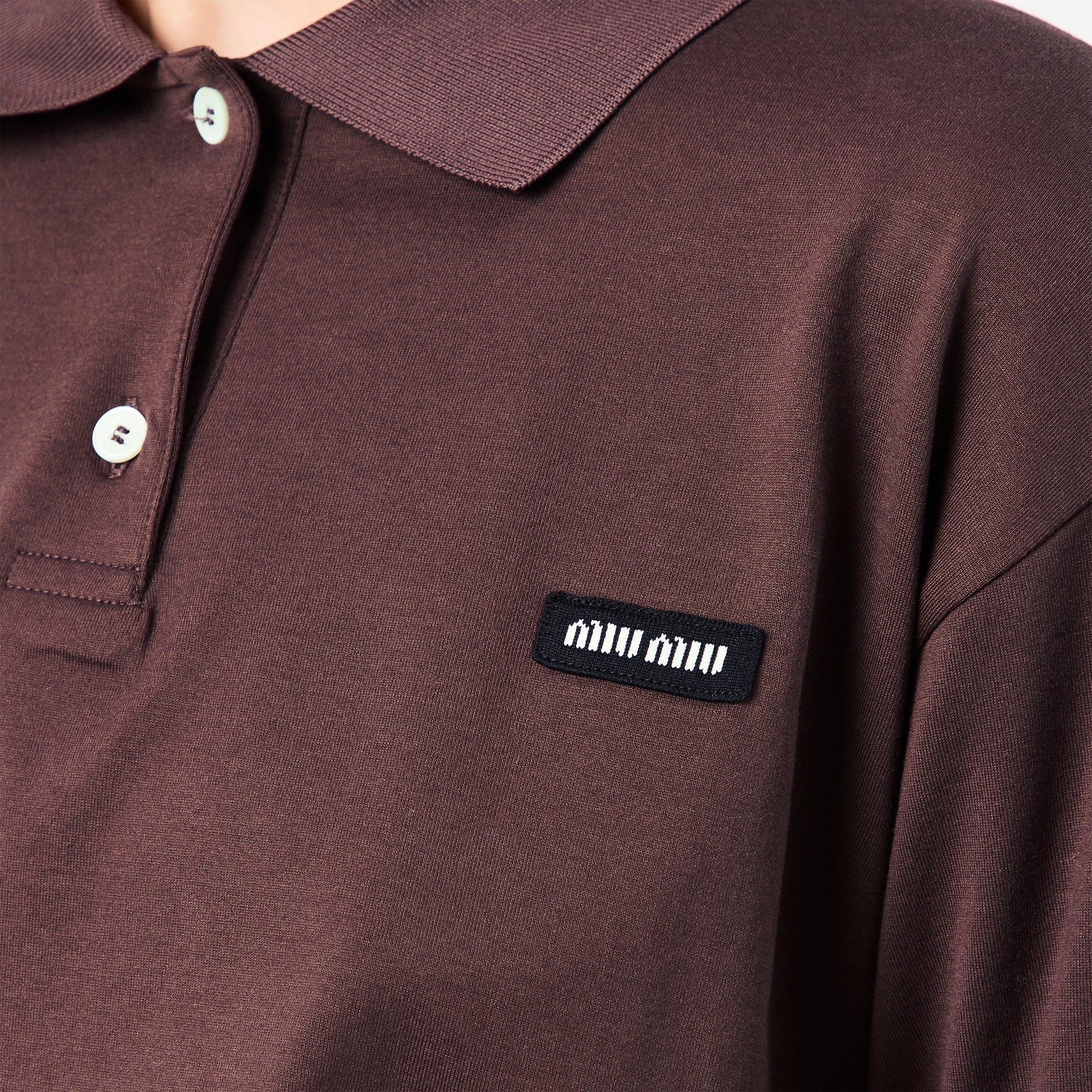 Cacao+Blu - Miu Miu - Women's Long-Sleeve Polos - 5