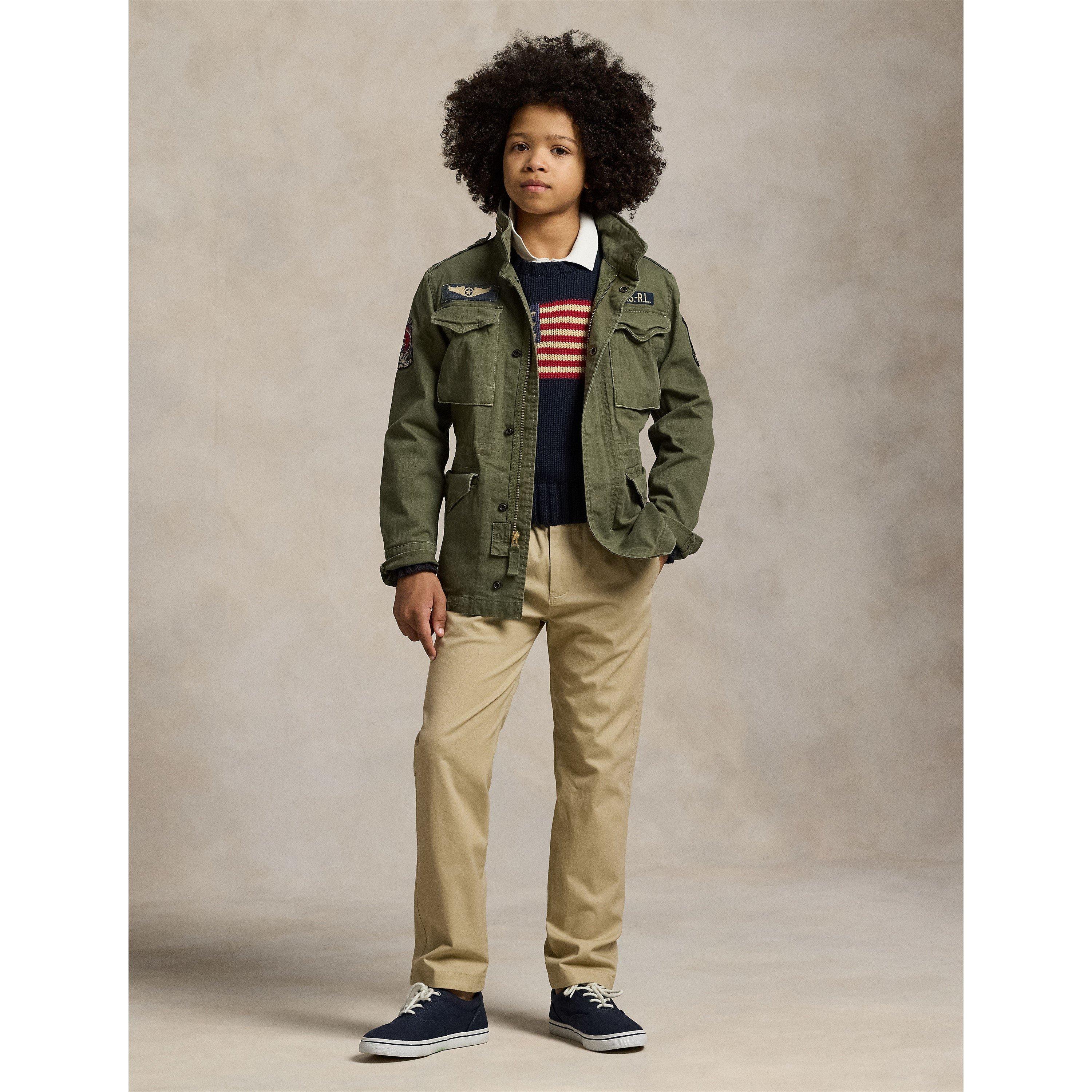 Khaki - Polo Ralph Lauren - Prepster Stretch Chino Trousers Juniors - 6