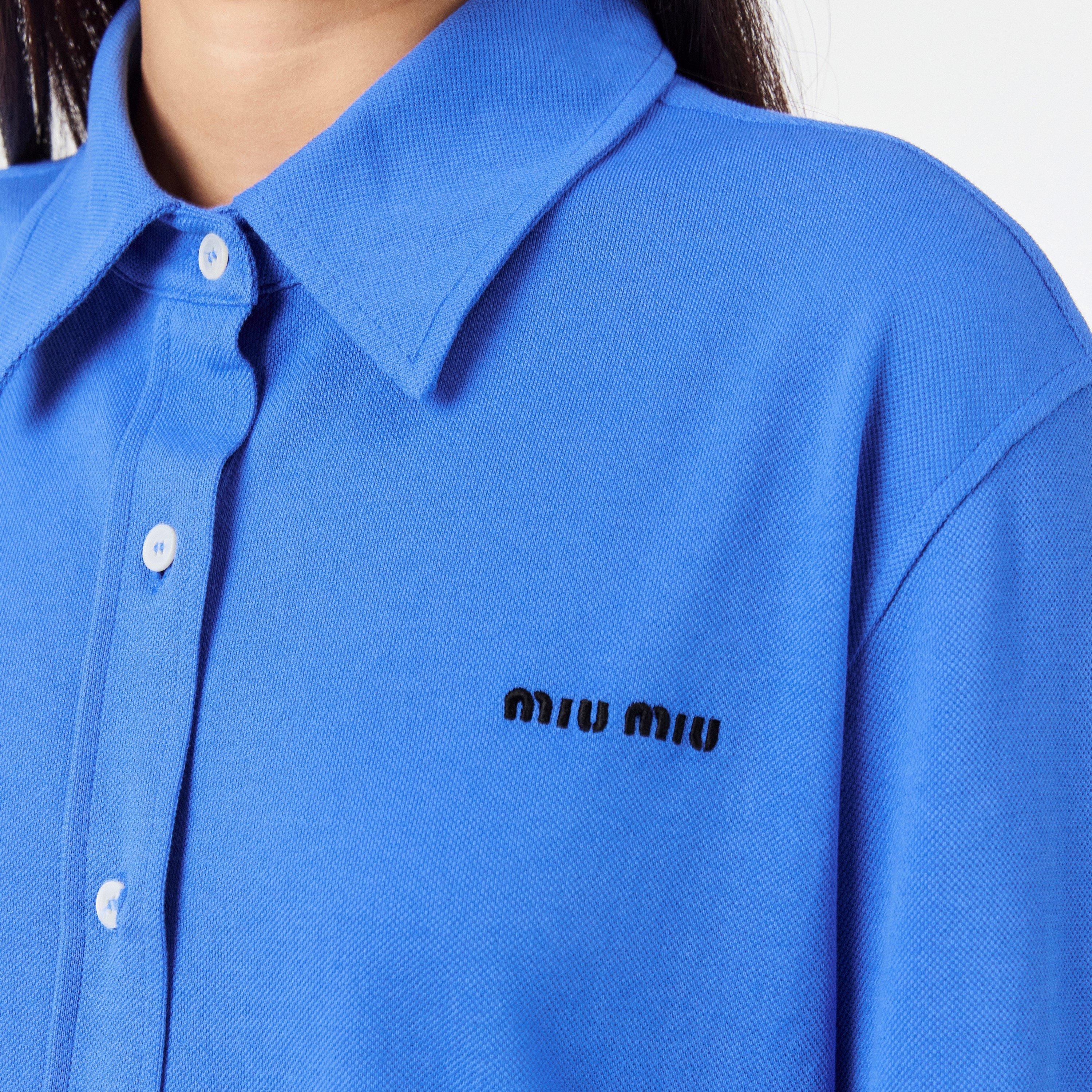 Pervinca - Miu Miu - Women's Long Sleeve Polo Shirt - 5