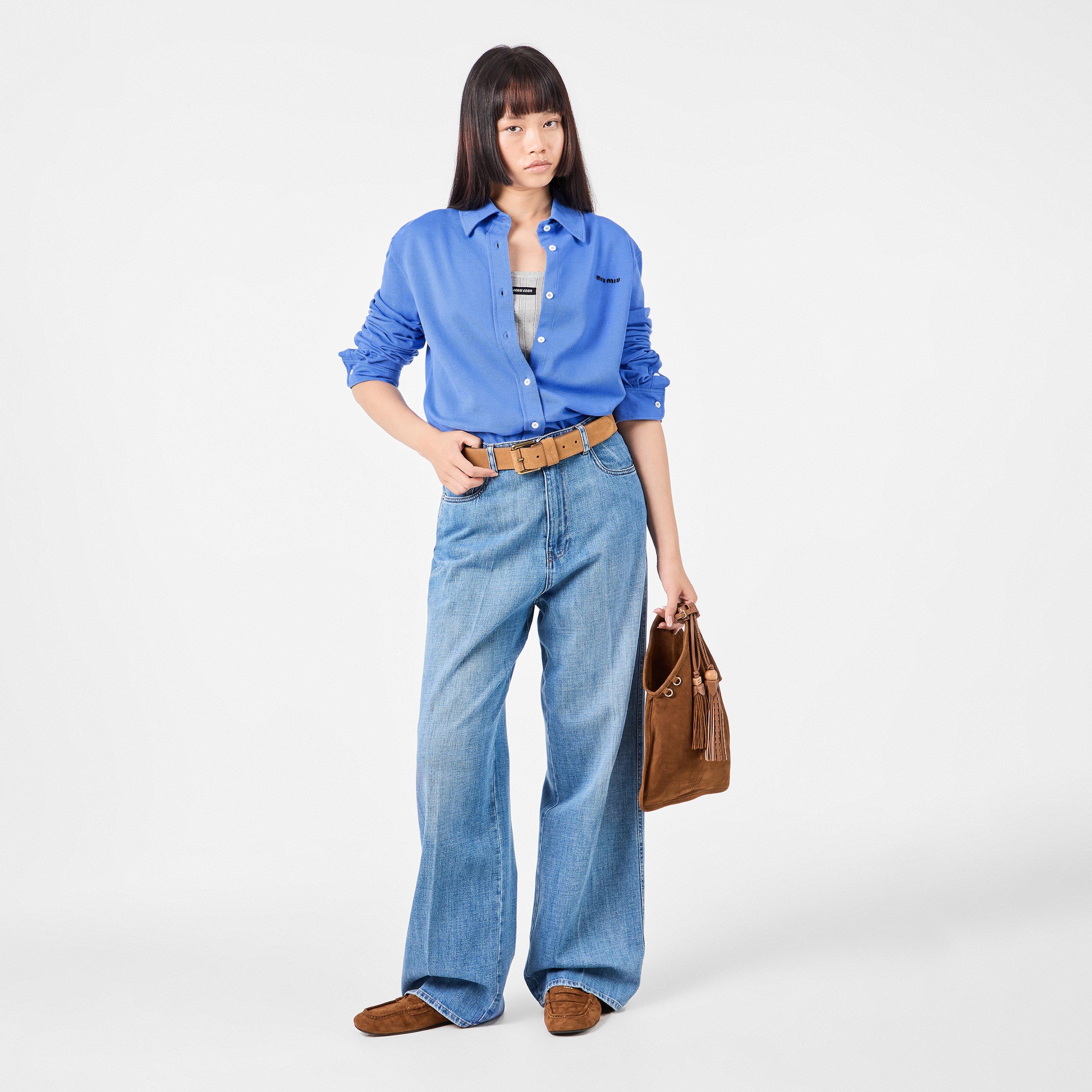 Pervinca - Miu Miu - Women's Long Sleeve Polo Shirt - 6